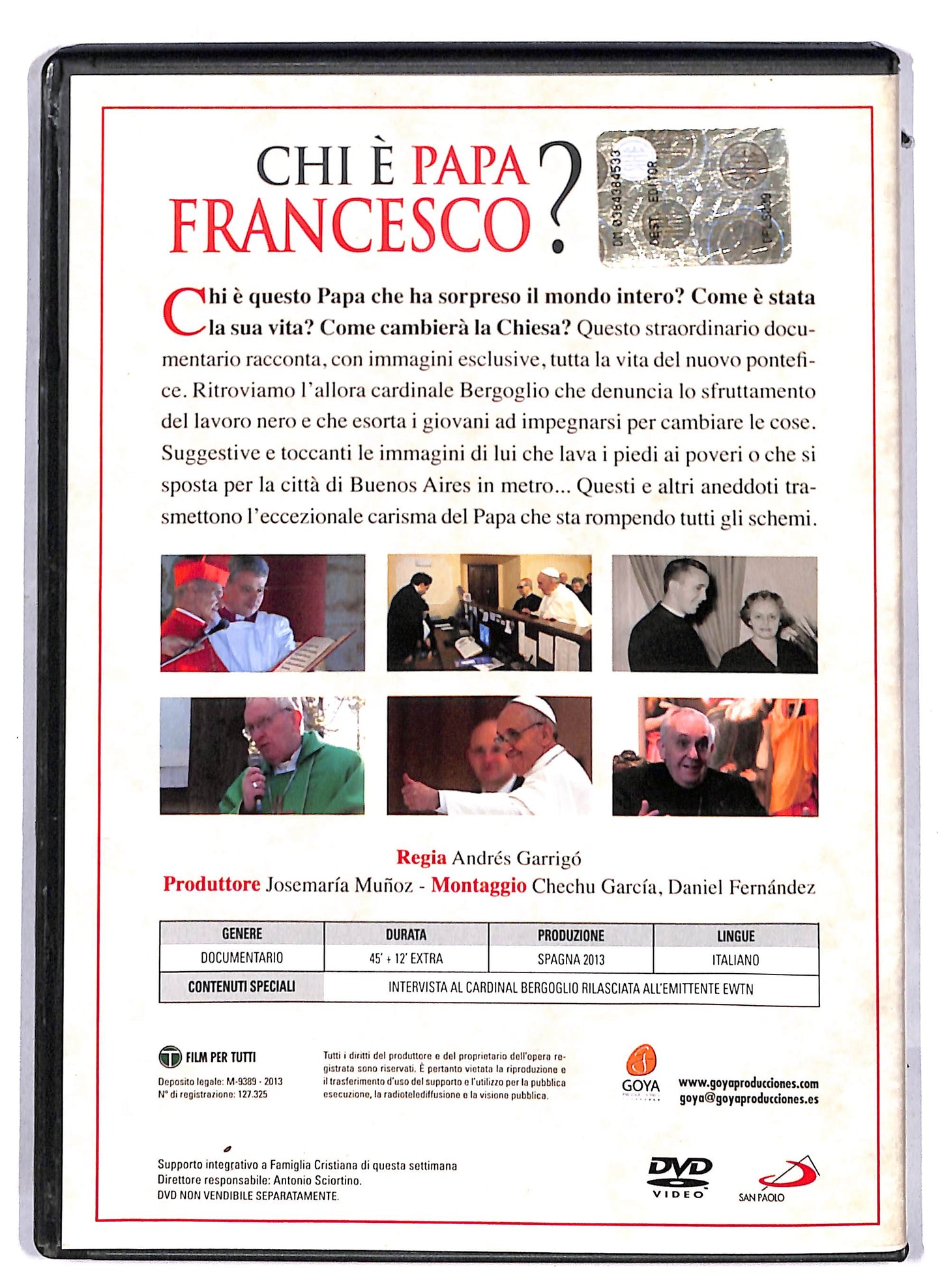 EBOND Chi e' Papa Francesco? (1 DVD) EDITORIALE DVD D814158
