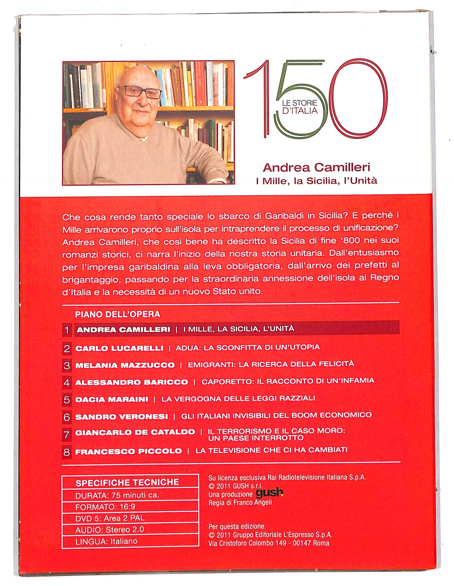 EBOND Andrea camilleri - i mille la sicilia l'unita DVD D814567