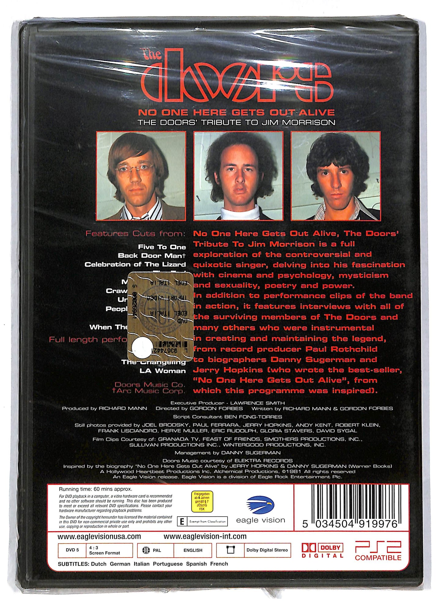 EBOND The Doors – No One Here Gets ..(Tribute To Jim Morrison) DVD D814647