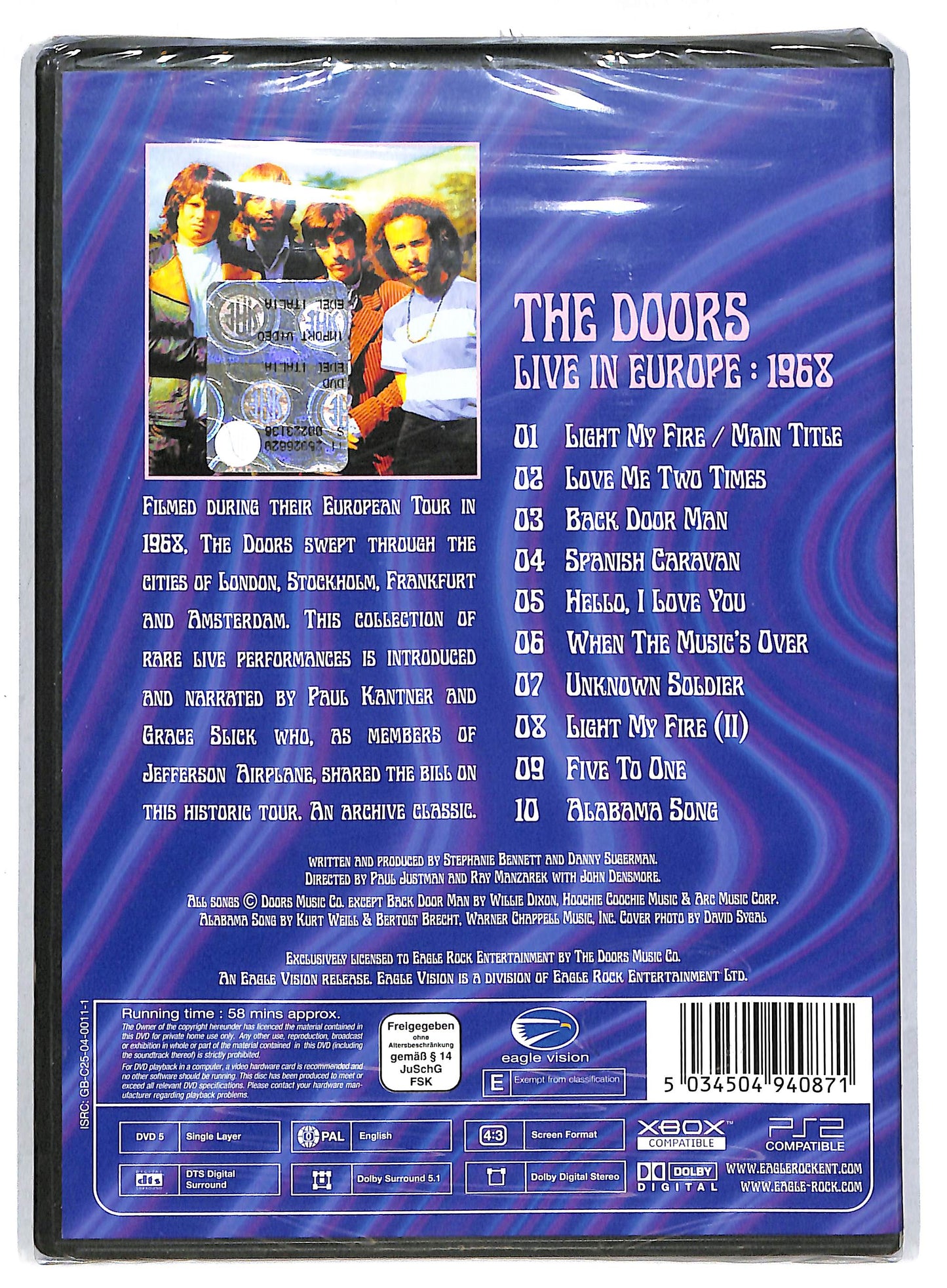 EBOND The Doors – Live In Europe 1968 DVD D814649
