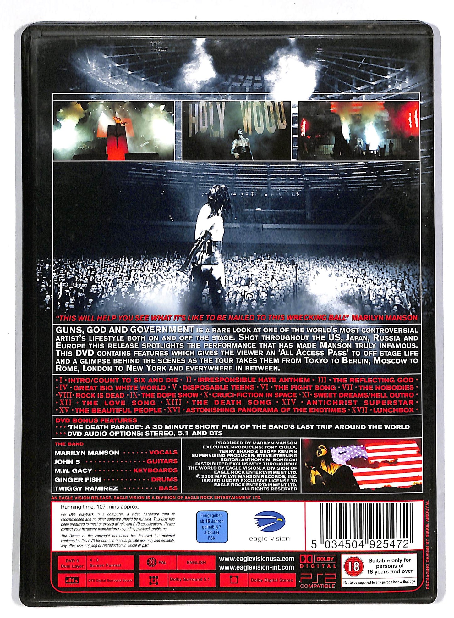EBOND Marilyn Manson – Guns, God And Government World Tour DVD D814801