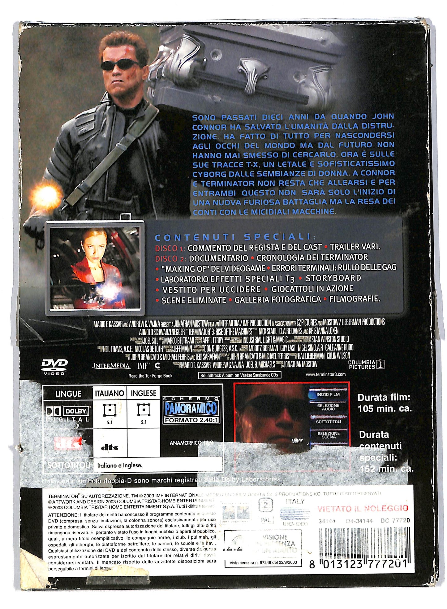 EBOND Terminator 3 Le macchine ribelli (2) Edizione speciale DVD D814936