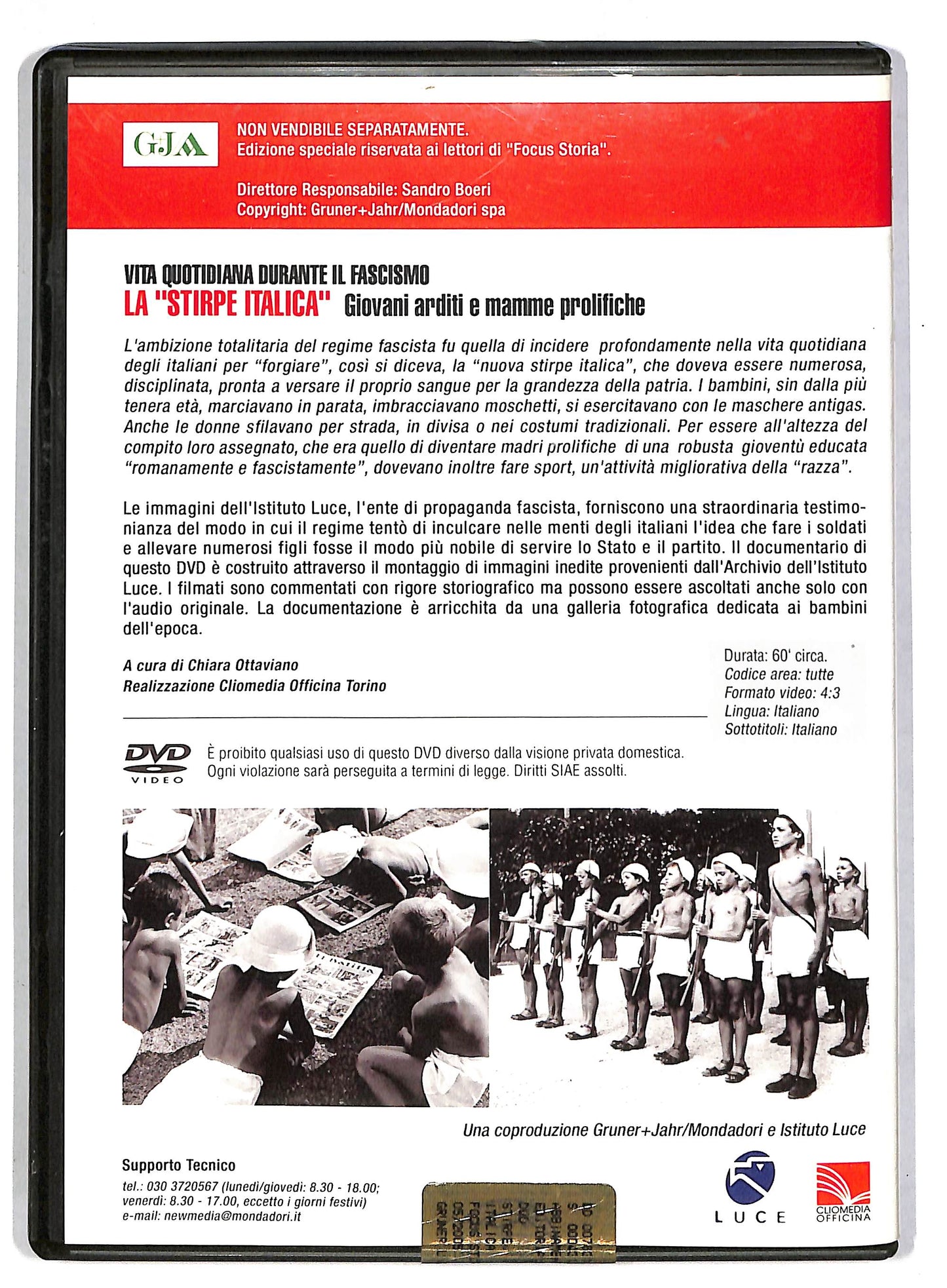 EBOND La stirpe italica - giovani arditi e mamme prolifiche vol 1 DVD D815012