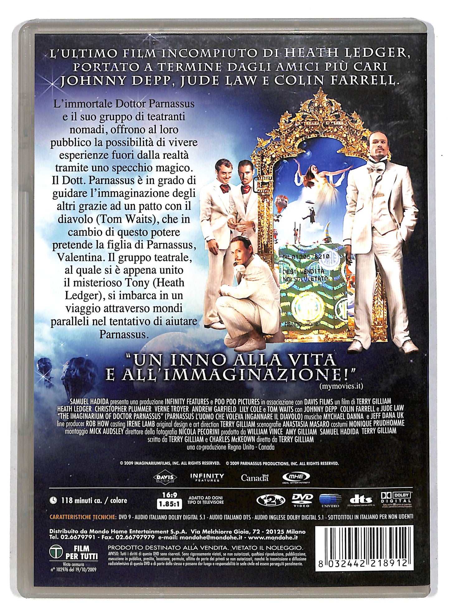 EBOND Parnassus - L'uomo che voleva ingannare il diavolo DVD D815056