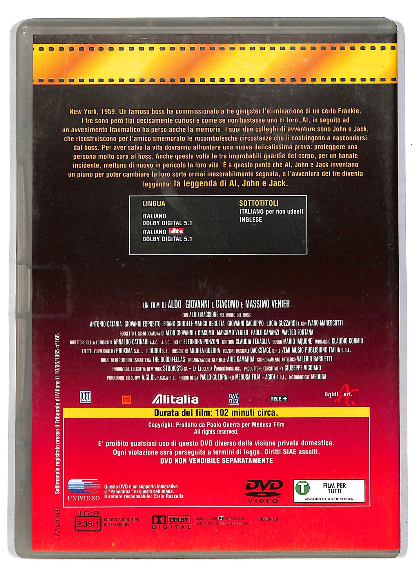 EBOND La leggenda di Al, John e Jack DVD D815120