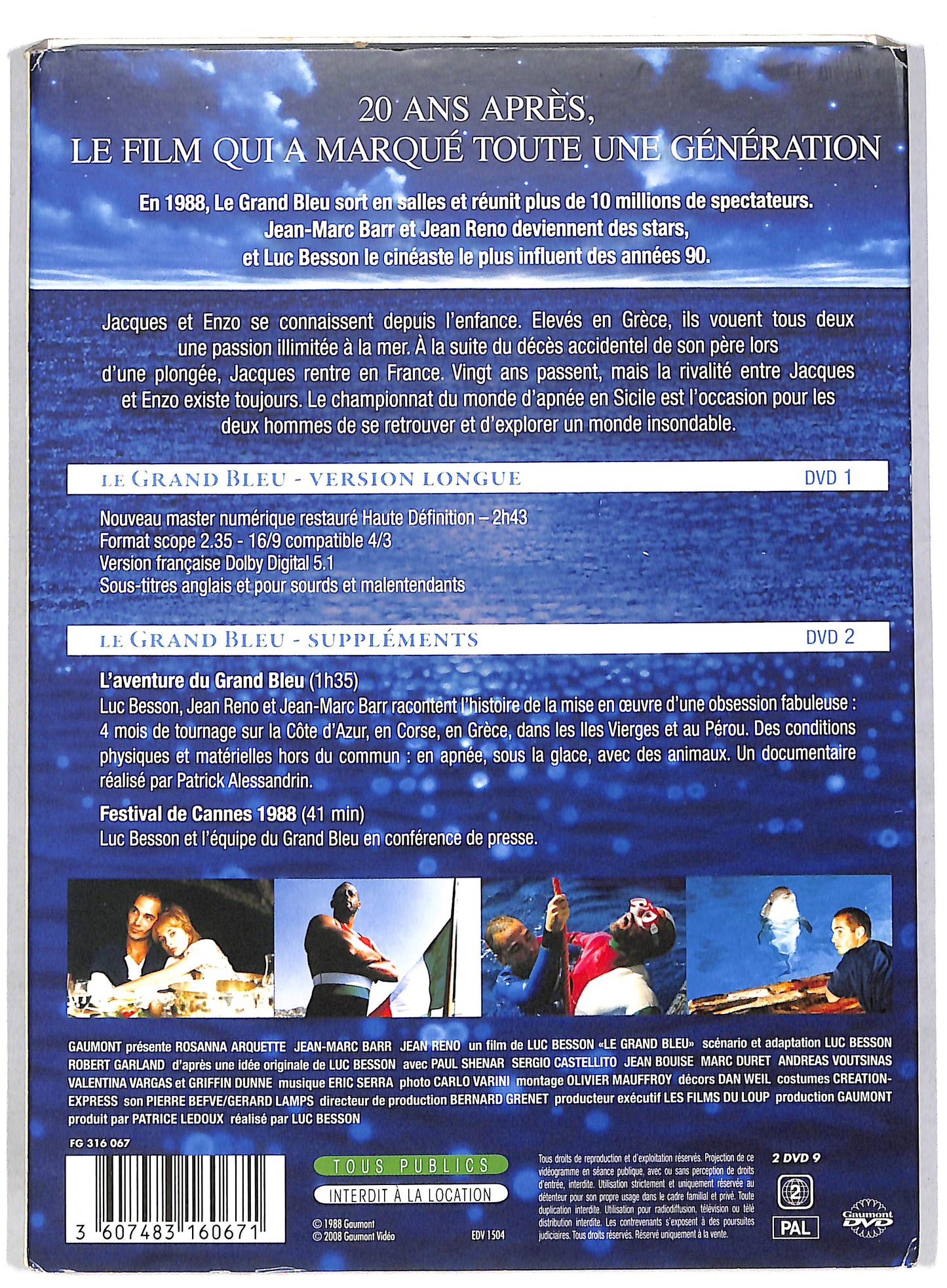 EBOND Le Grand Bleu DVD D815405