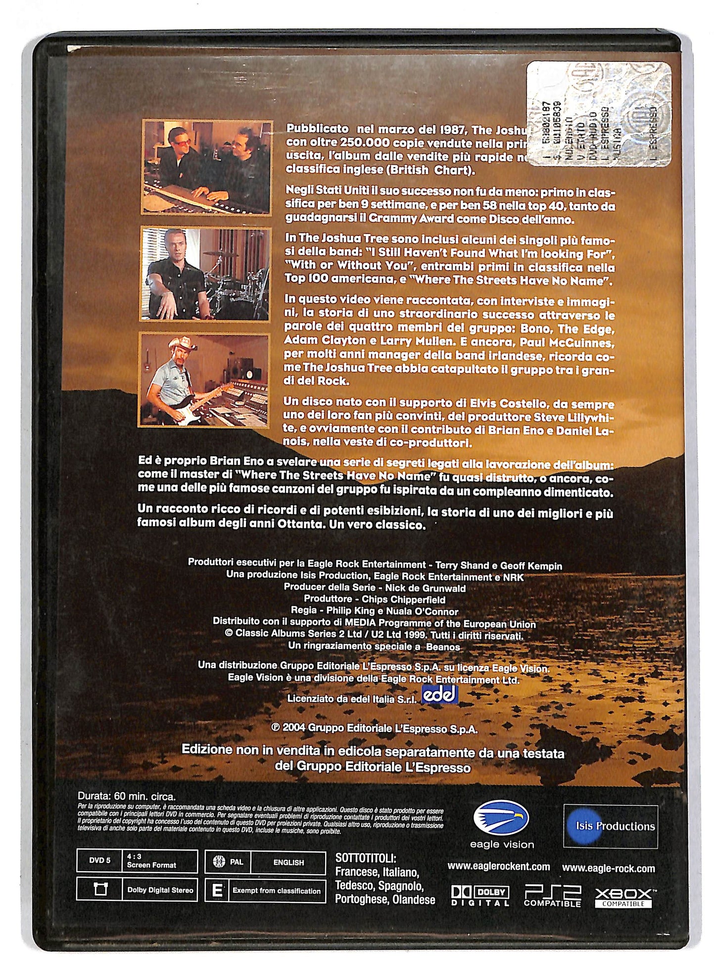 EBOND U2 - The Joshua Tree DVD D815603