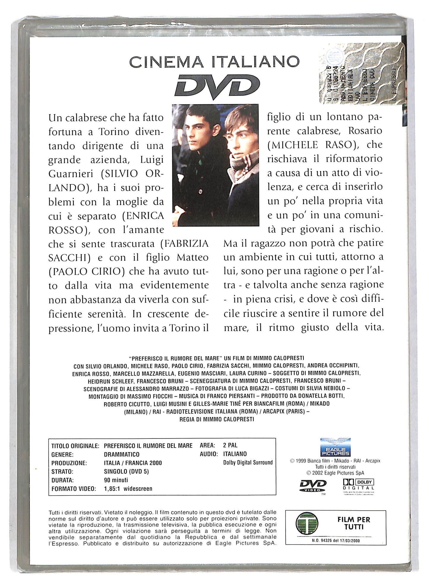 EBOND Preferisco il rumore del mare DVD D815615