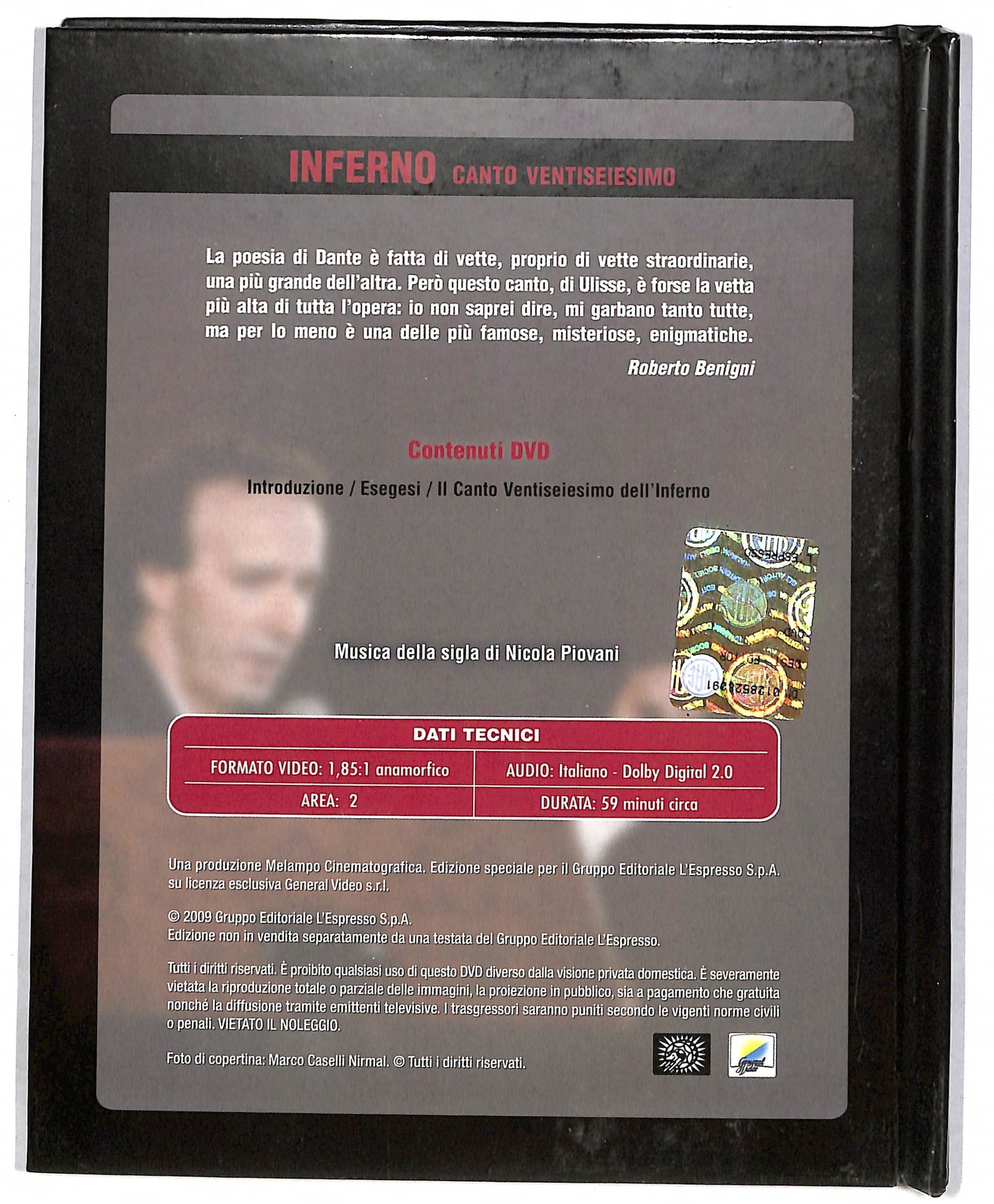 EBOND Inferno canto ventiseiesimo - tutto dante vol. 11 DVD D815709