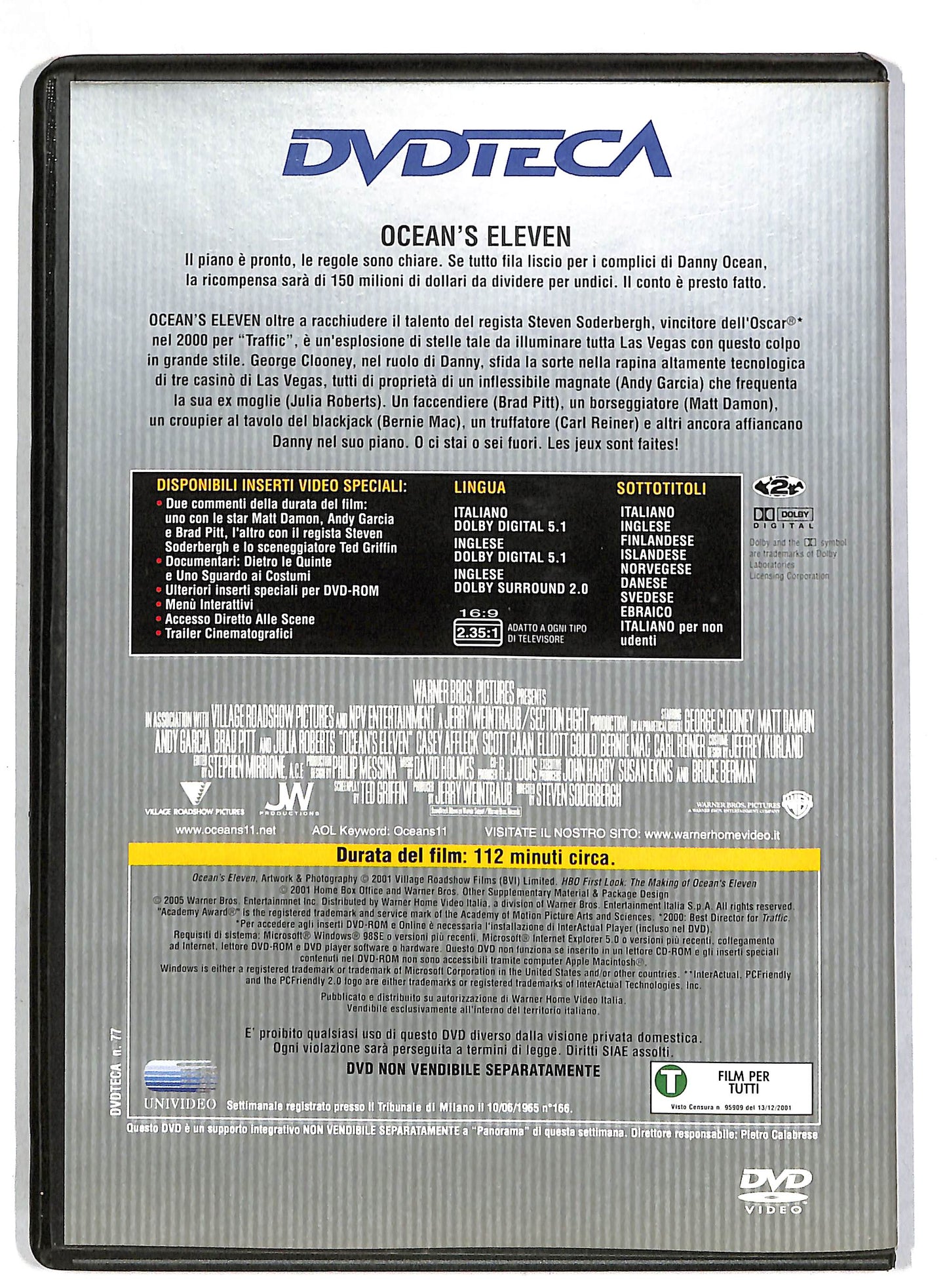 EBOND Ocean's Eleven - Fate il vostro gioco DVD D815830