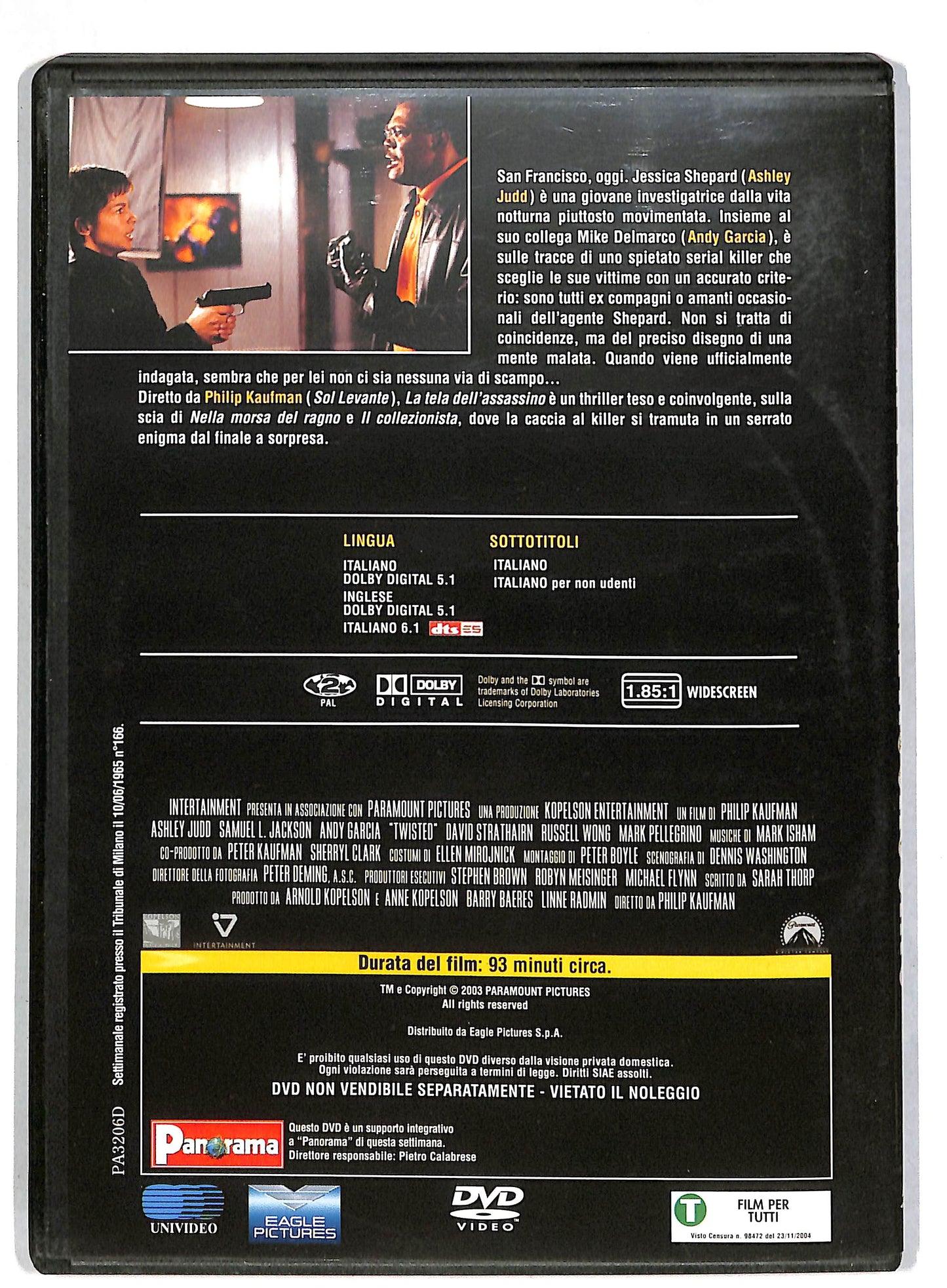EBOND La tela dell'assassino DVD D815832