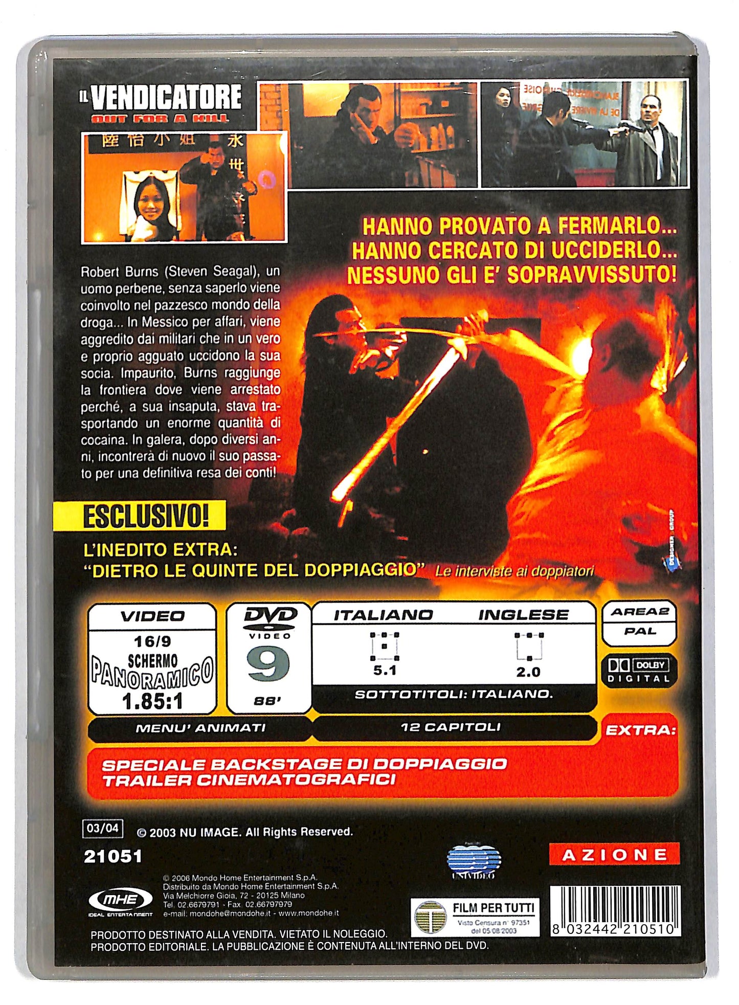 EBOND Vendicatore Out For A Kill EDITORIALE DVD D815902