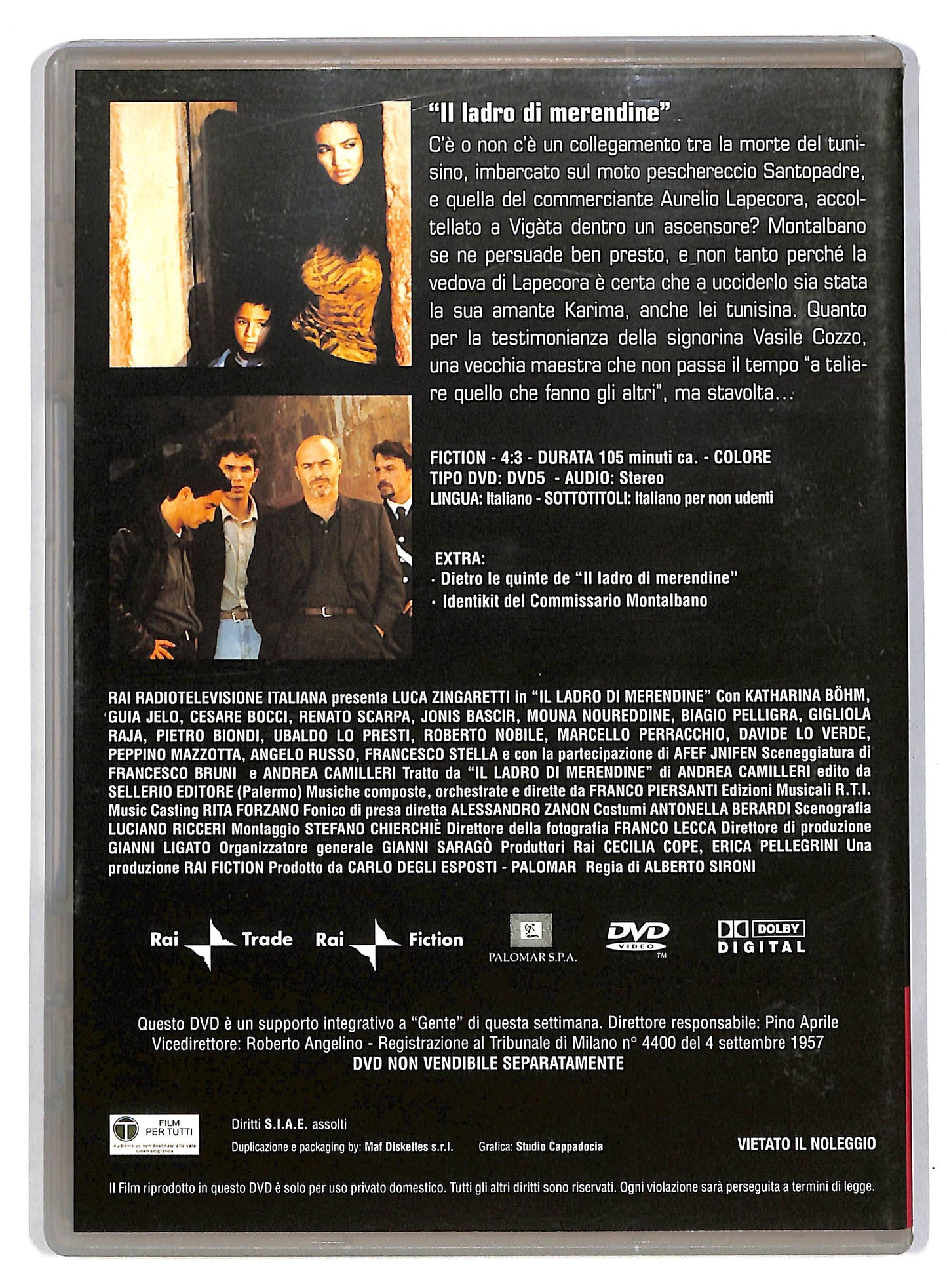 EBOND Il commissario Montalbano Il ladro di merendine EDITORIALE DVD D815928