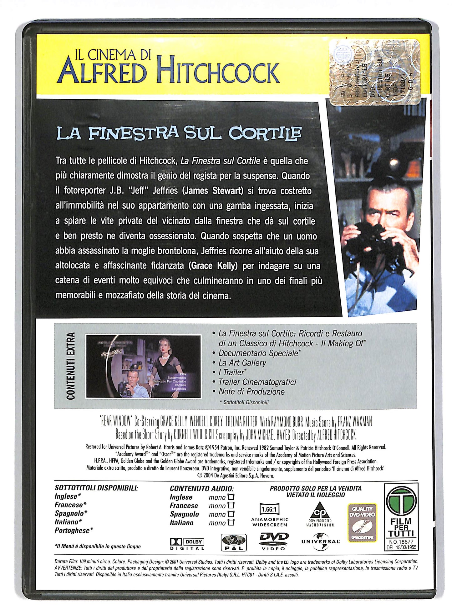EBOND La finestra sul cortile EDITORIALE DVD D818004