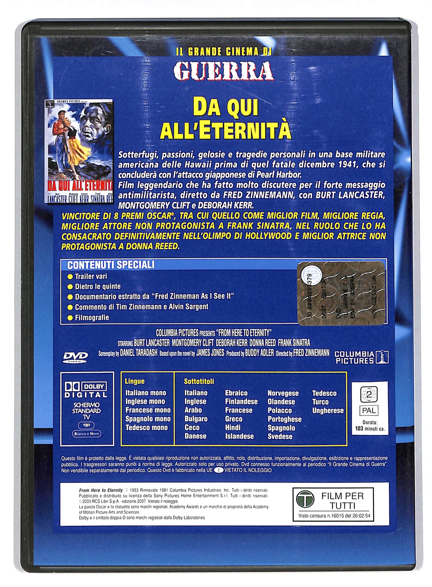 EBOND Da qui all'eternita DVD D818005