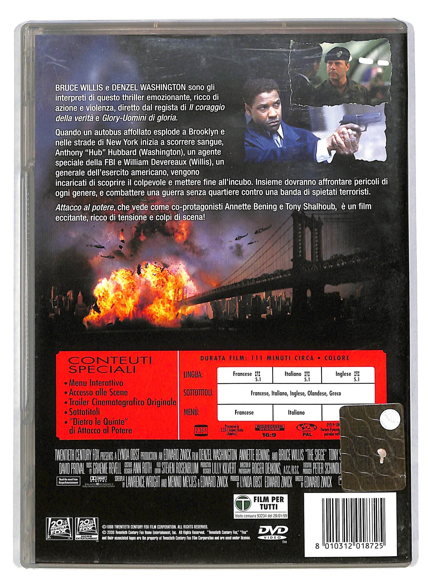 EBOND Attacco Al Potere DVD D818157