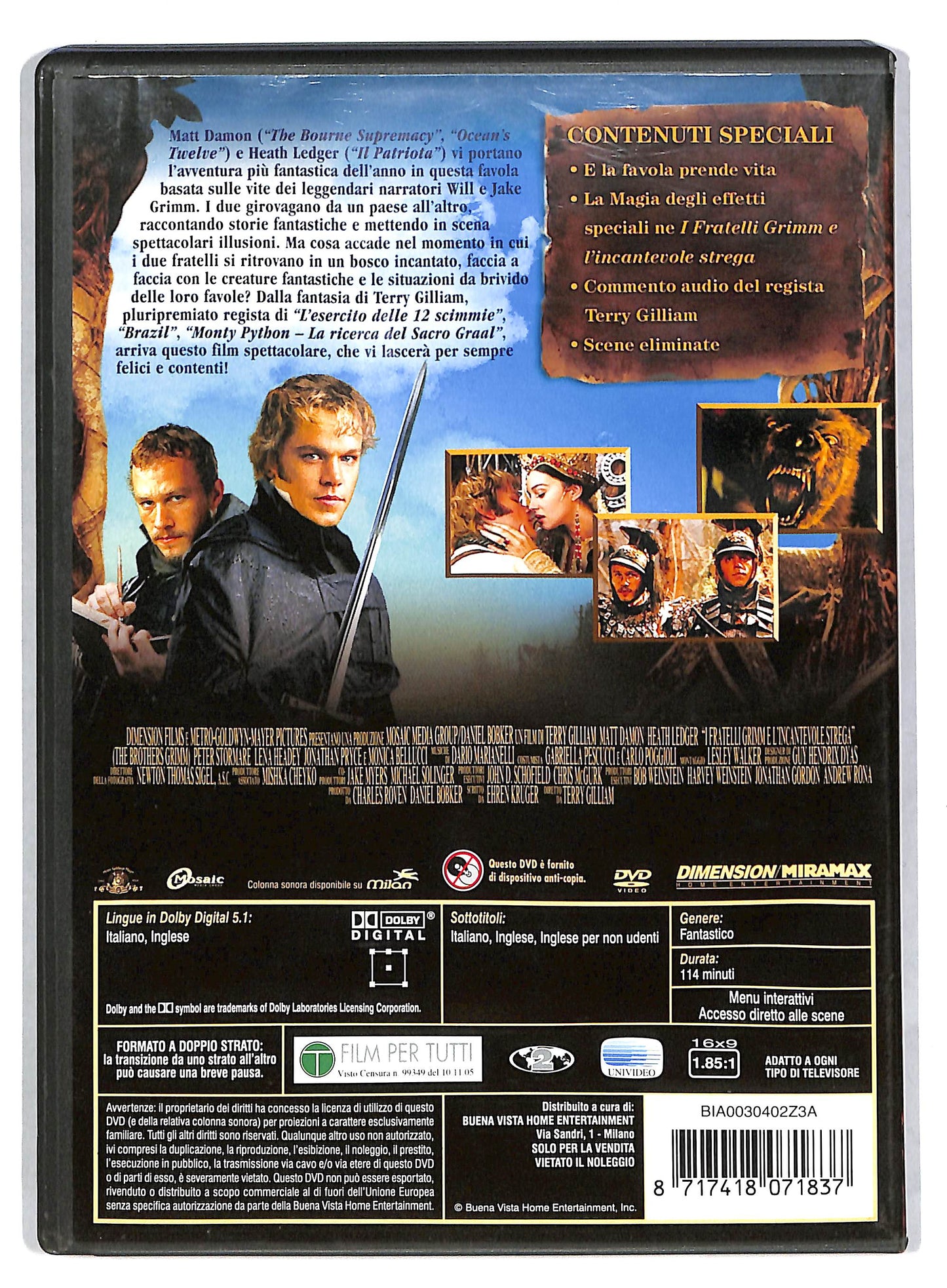 EBOND I Fratelli Grimm e L'incantevole Strega DVD D818213