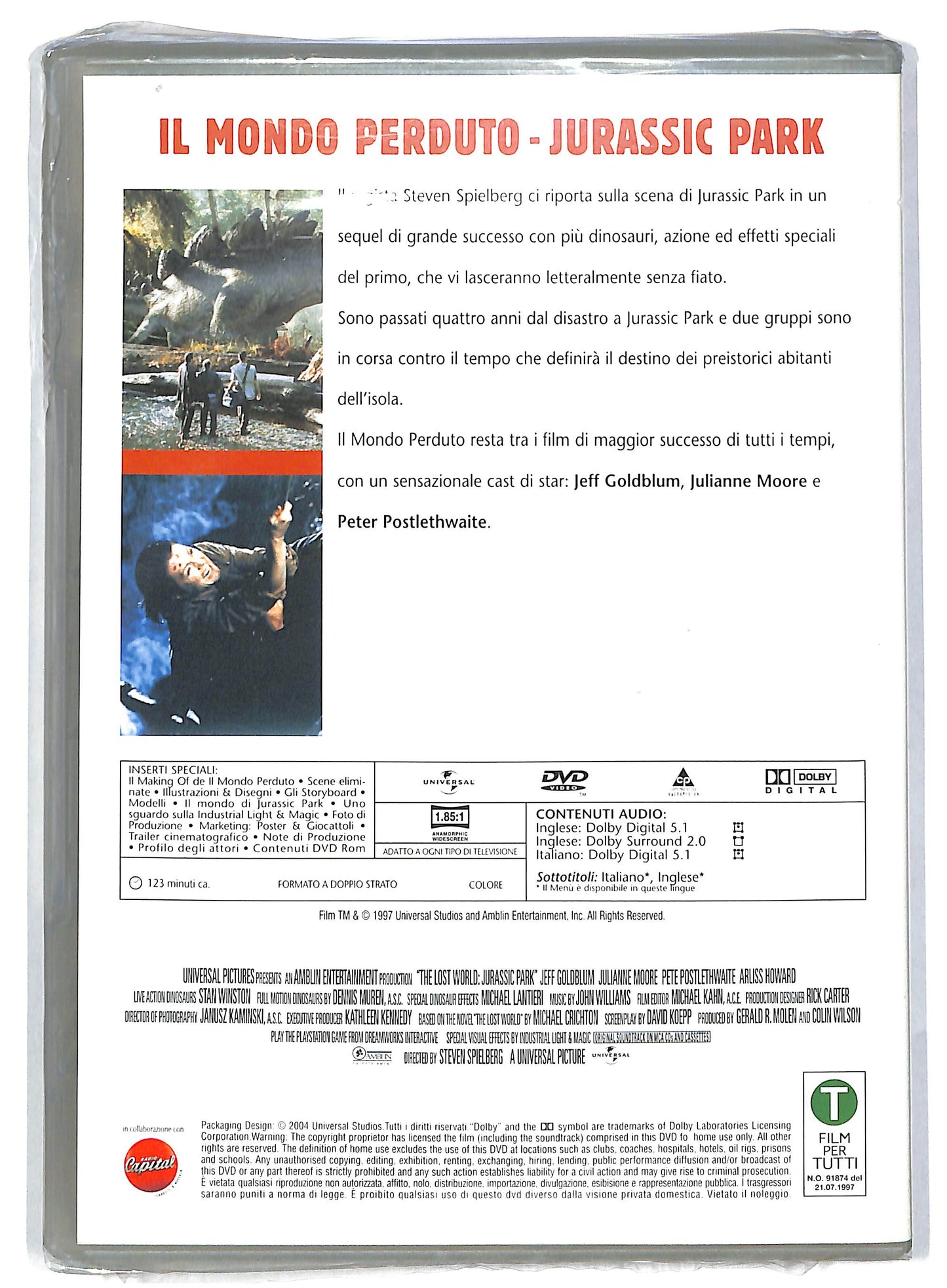 EBOND Il mondo perduto - Jurassic Park DVD D818317