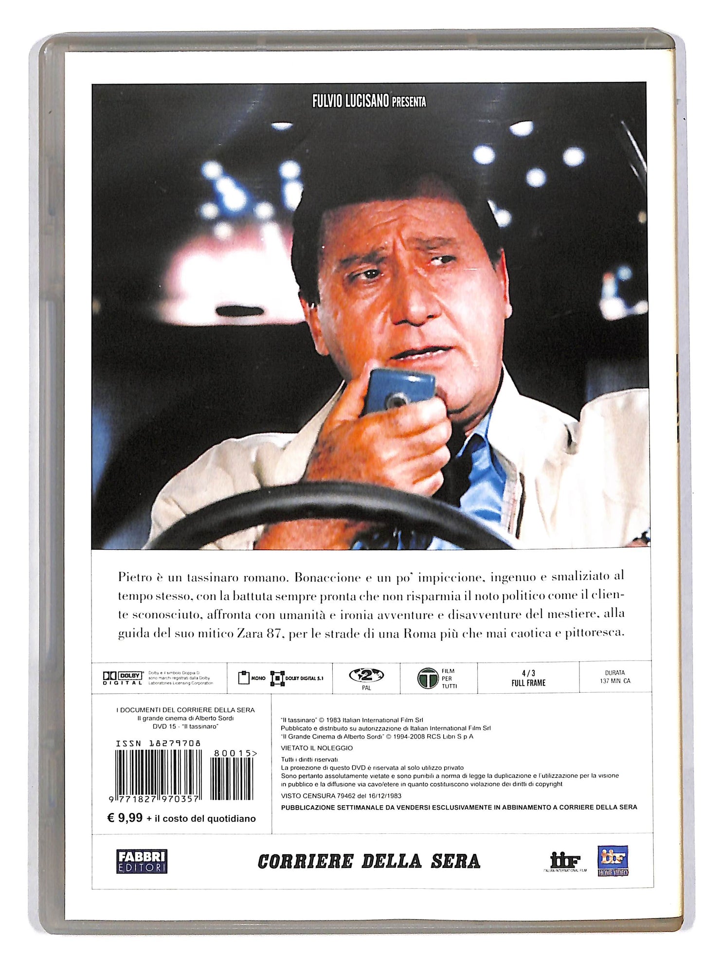 EBOND Il Tassinaro - Il grande cinema di Alberto Sordi 15 EDITORIALE DVD D818433