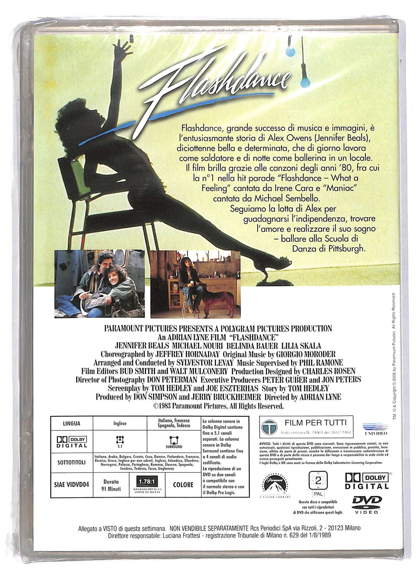 EBOND Flashdance Con Jennifer Beals EDITORIALE DVD D818534