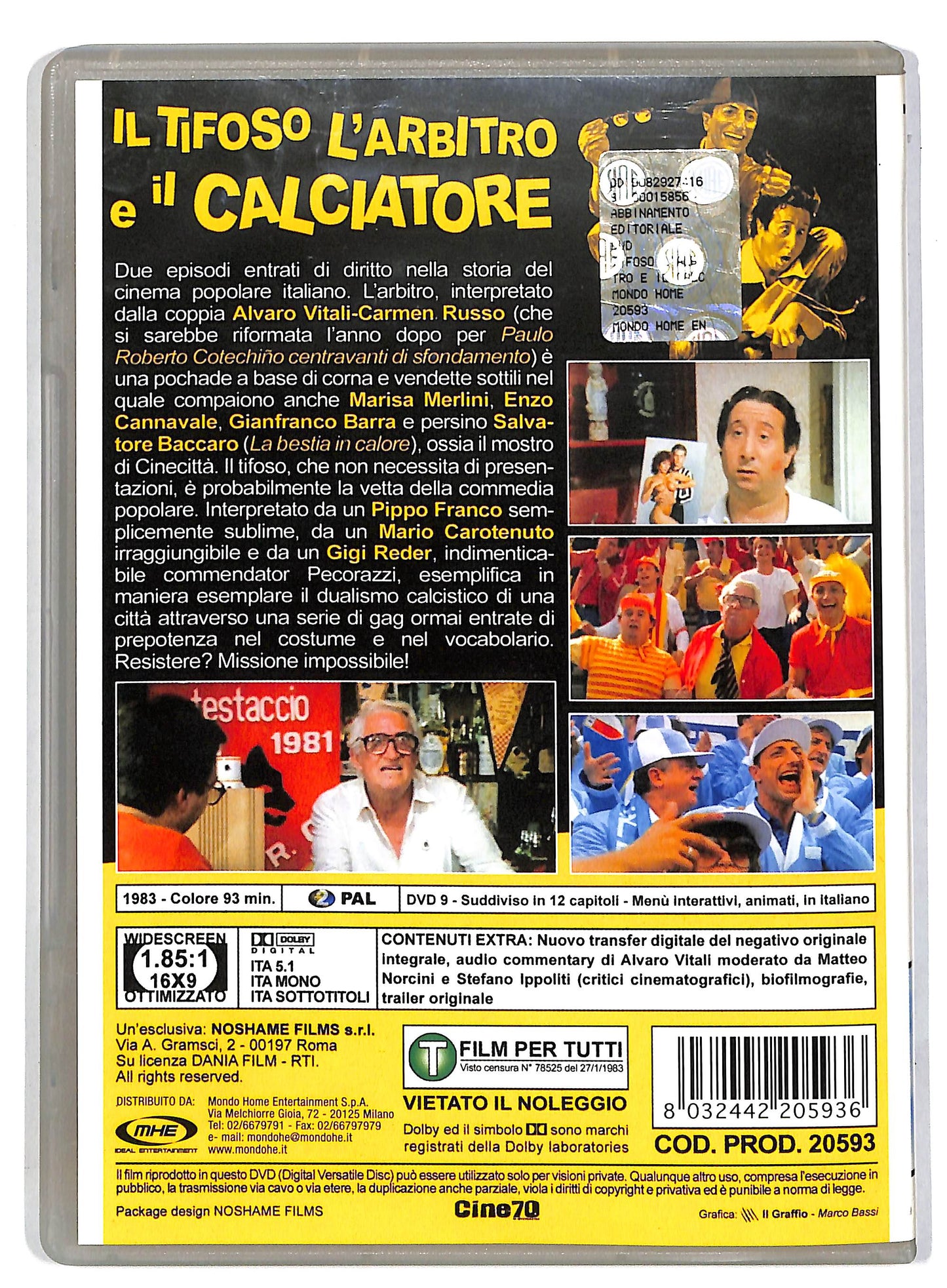 EBOND Il tifoso, l'arbitro e il calciatore DVD D818548