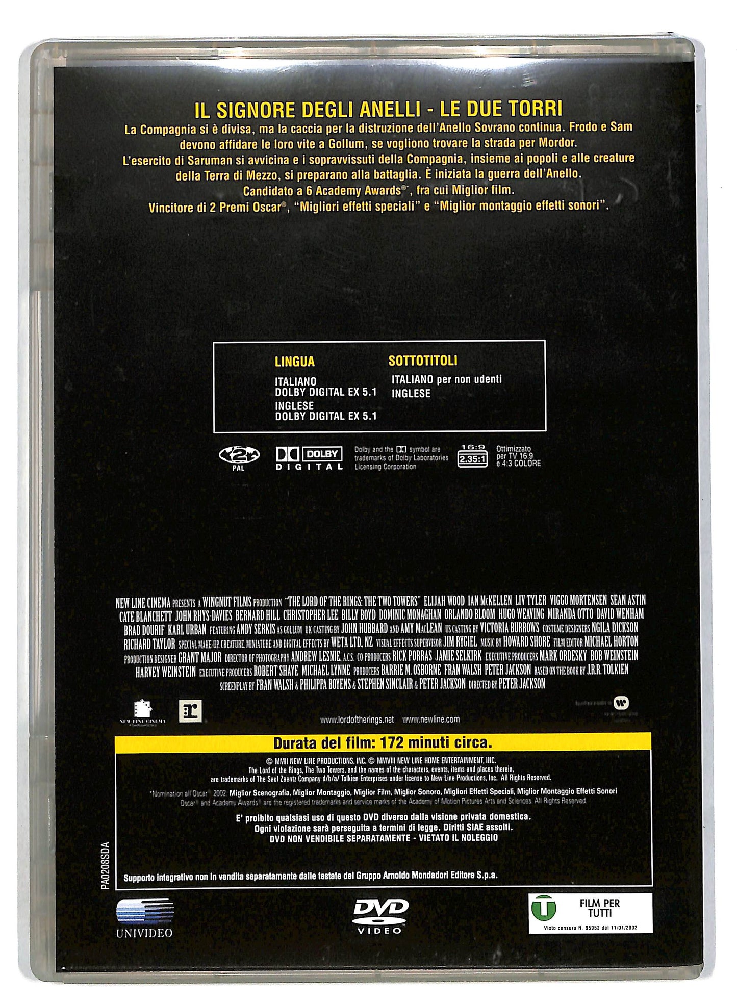 EBOND Il Signore degli Anelli - Le due torri EDITORIALE DVD D818601