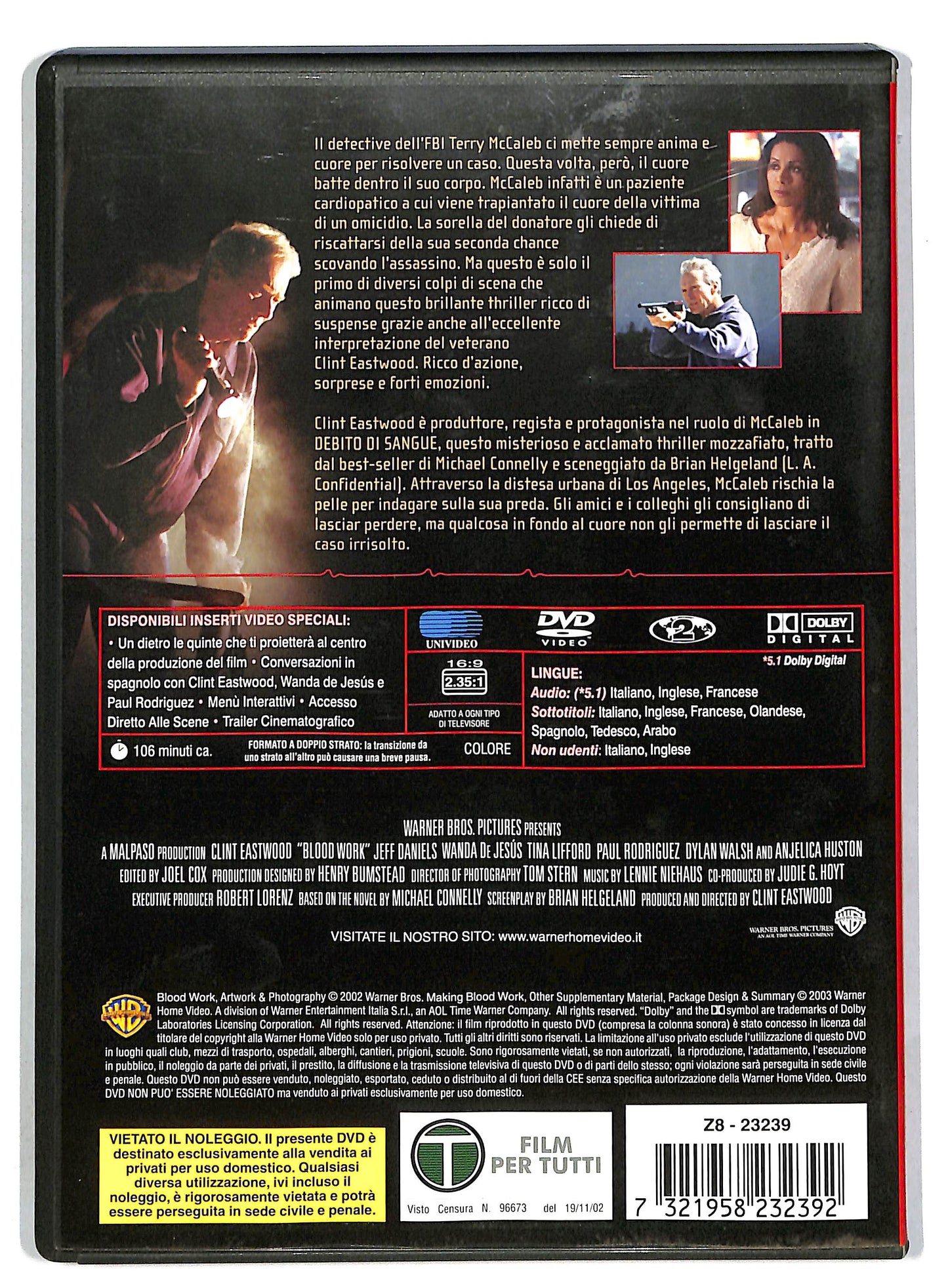 EBOND Debito di sangue DVD D818628