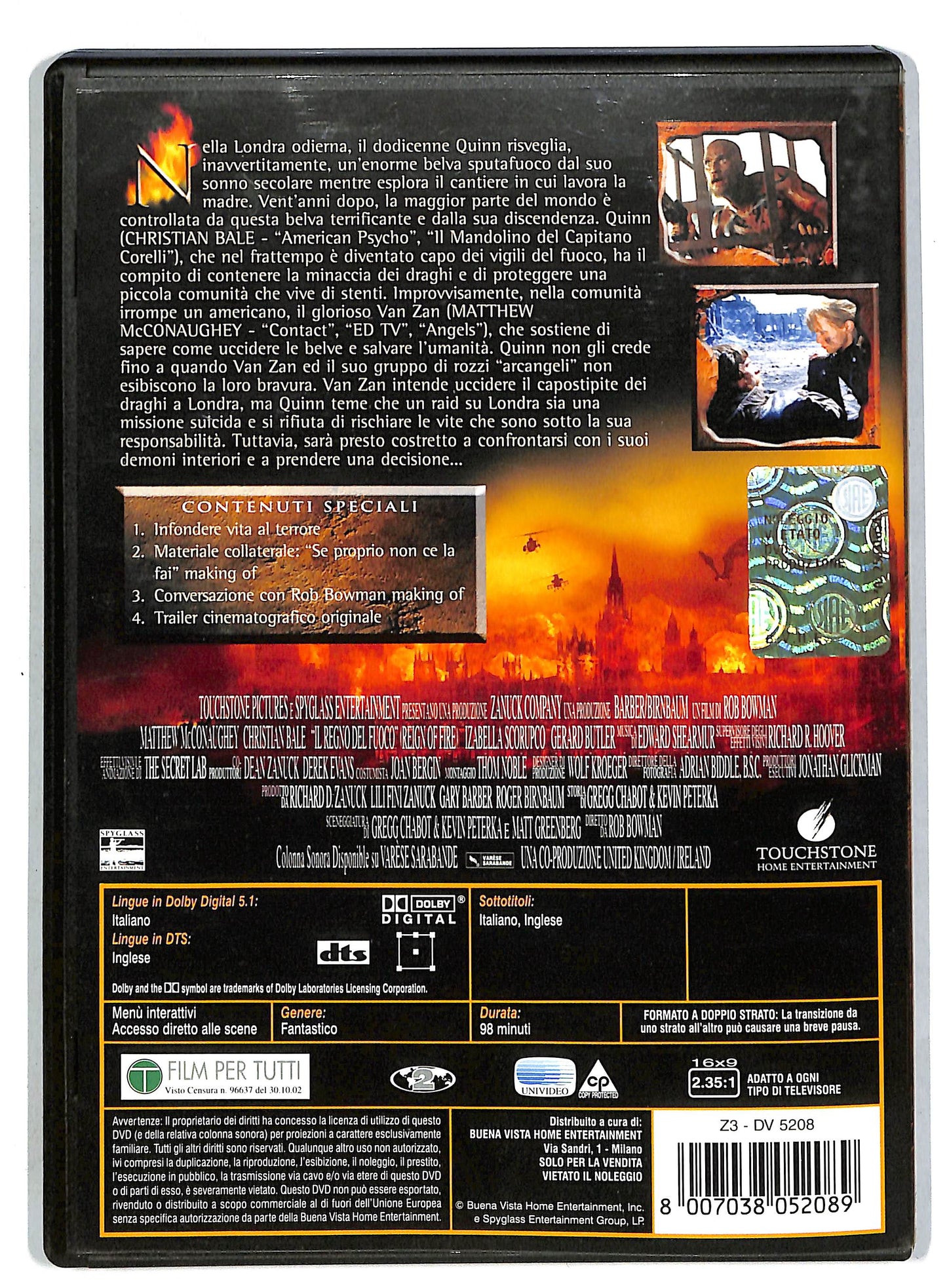 EBOND Il regno del fuoco DVD D818662