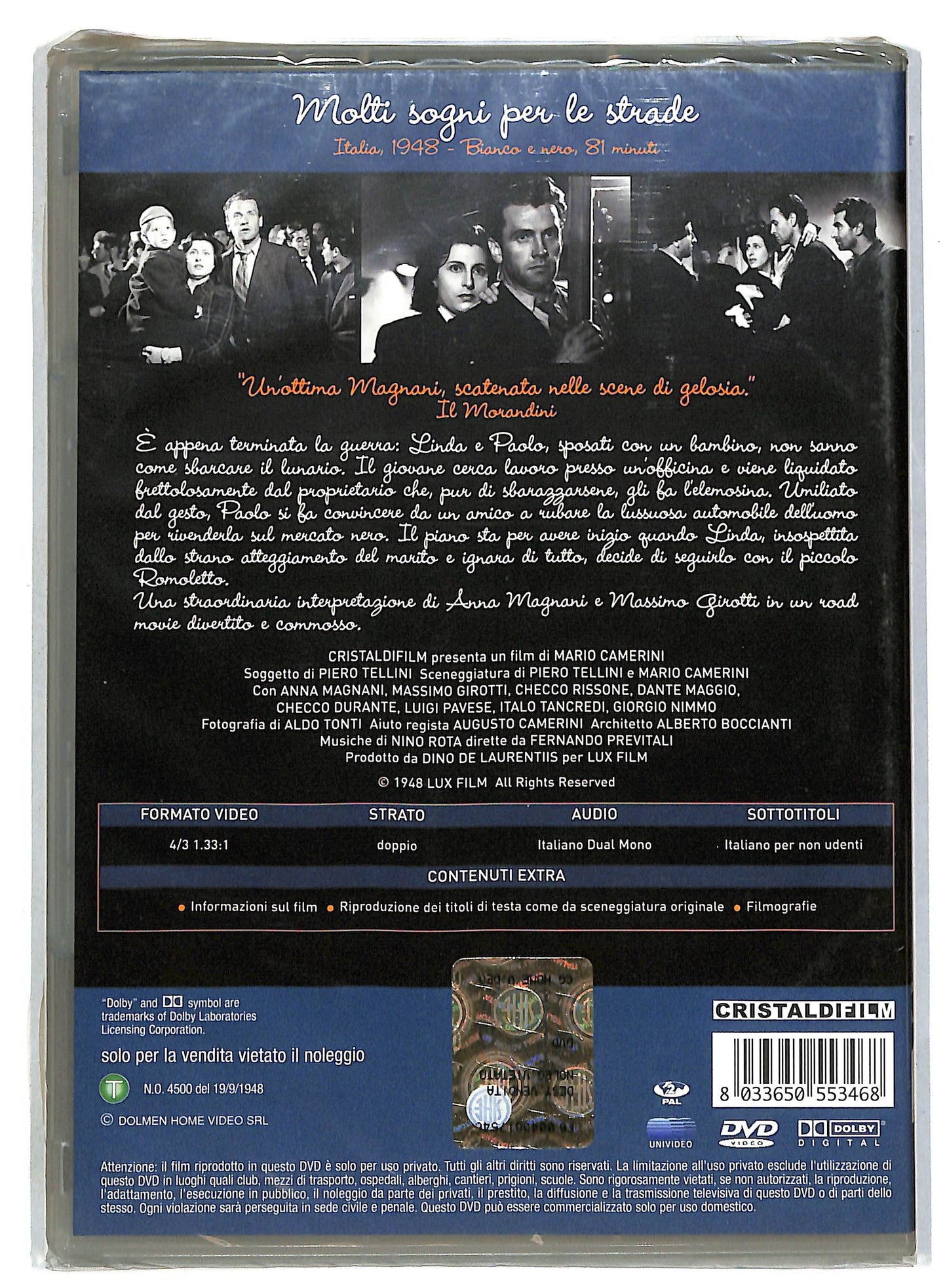 EBOND Molti sogni per le strade DVD D818719
