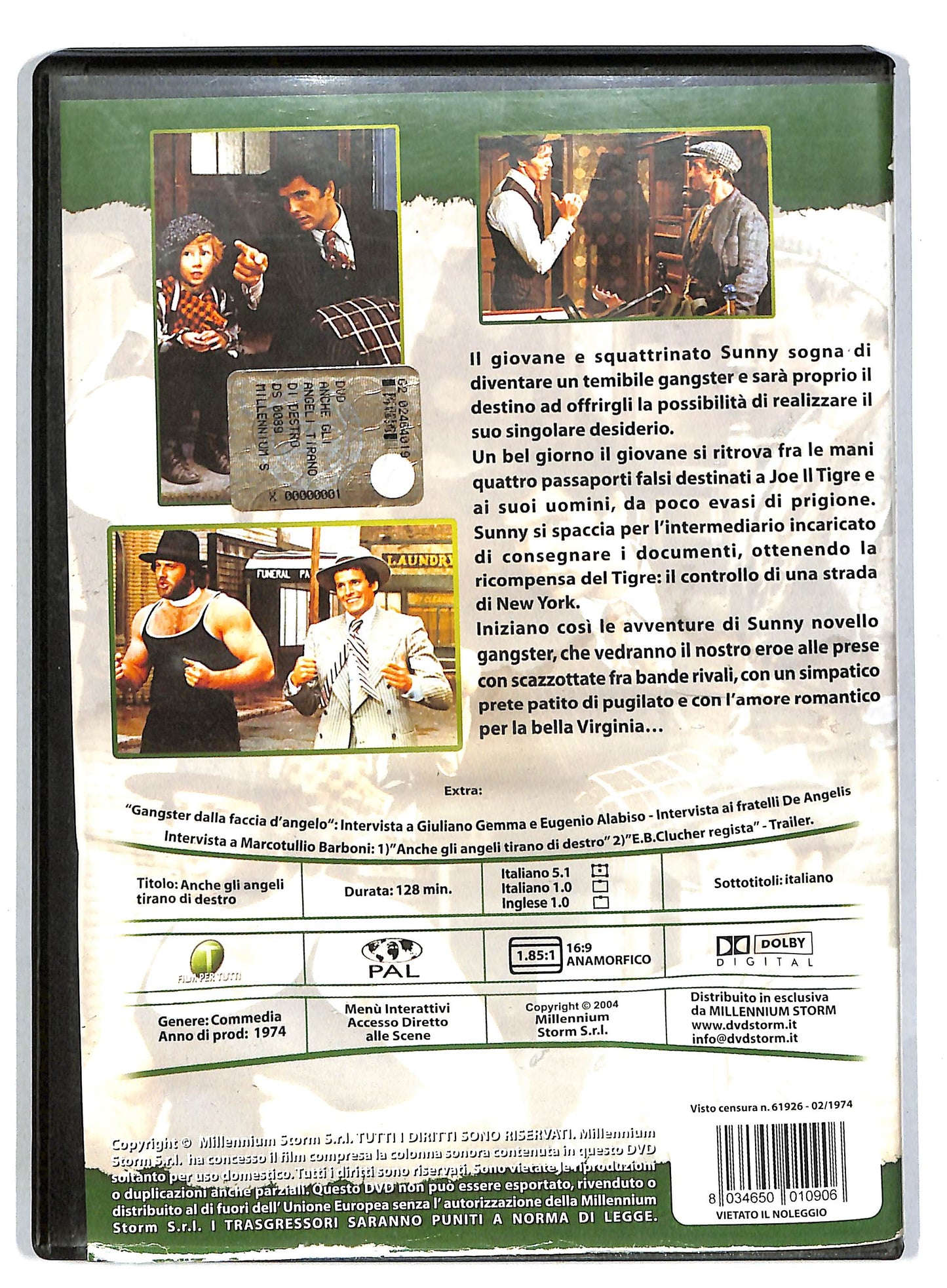 EBOND Anche Gli Angeli Tirano Di Destro DVD D818751
