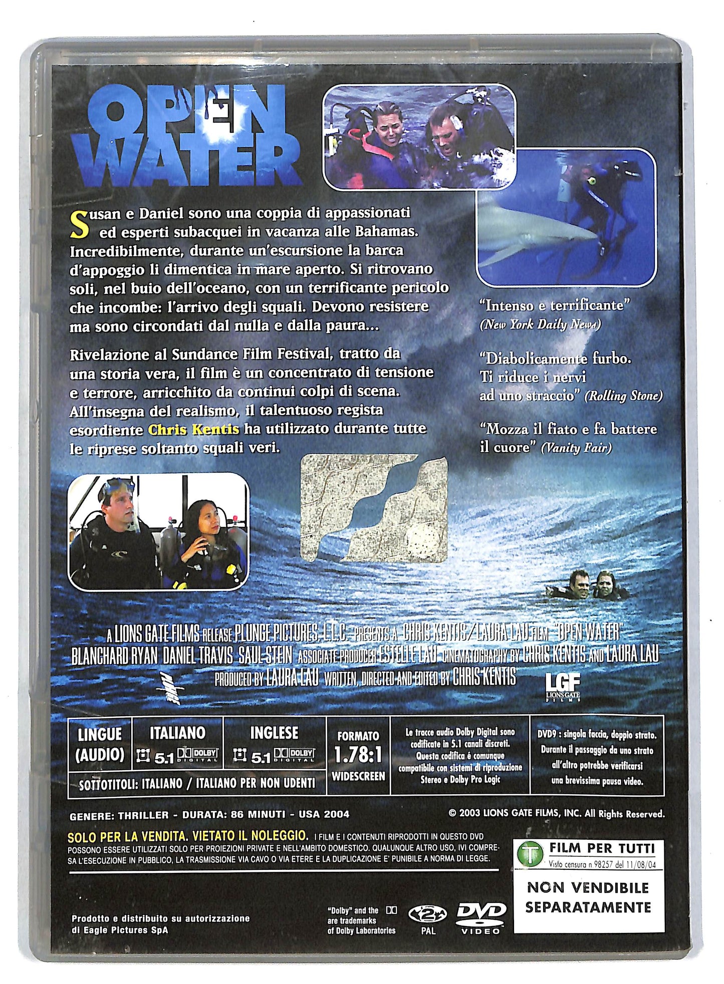 EBOND Open water EDITORIALE DVD D818926