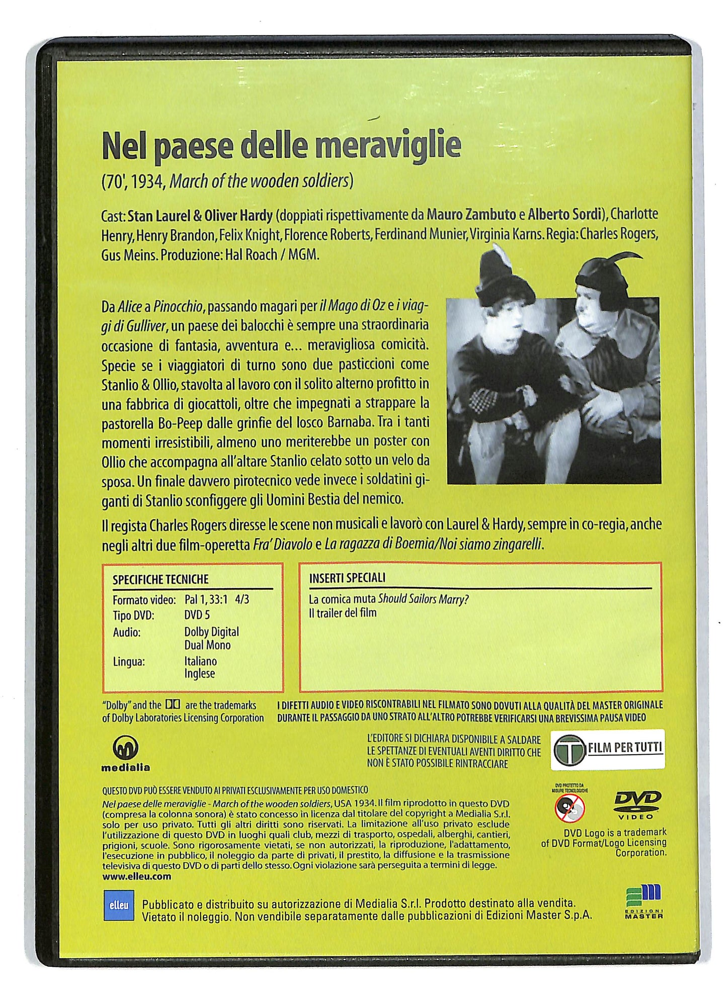EBOND Nel paese delle meraviglie DVD D818962