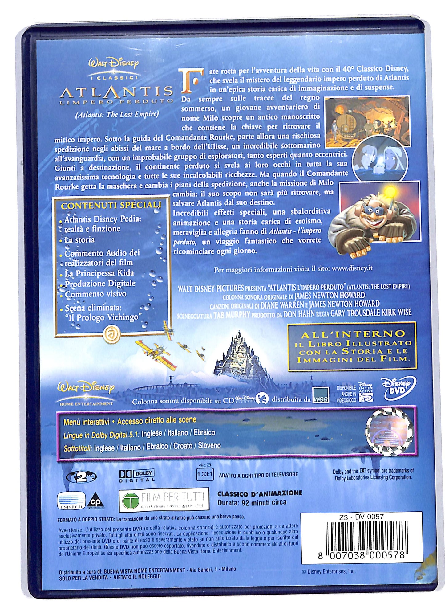 EBOND Atlantis - L'impero perduto DVD D819004