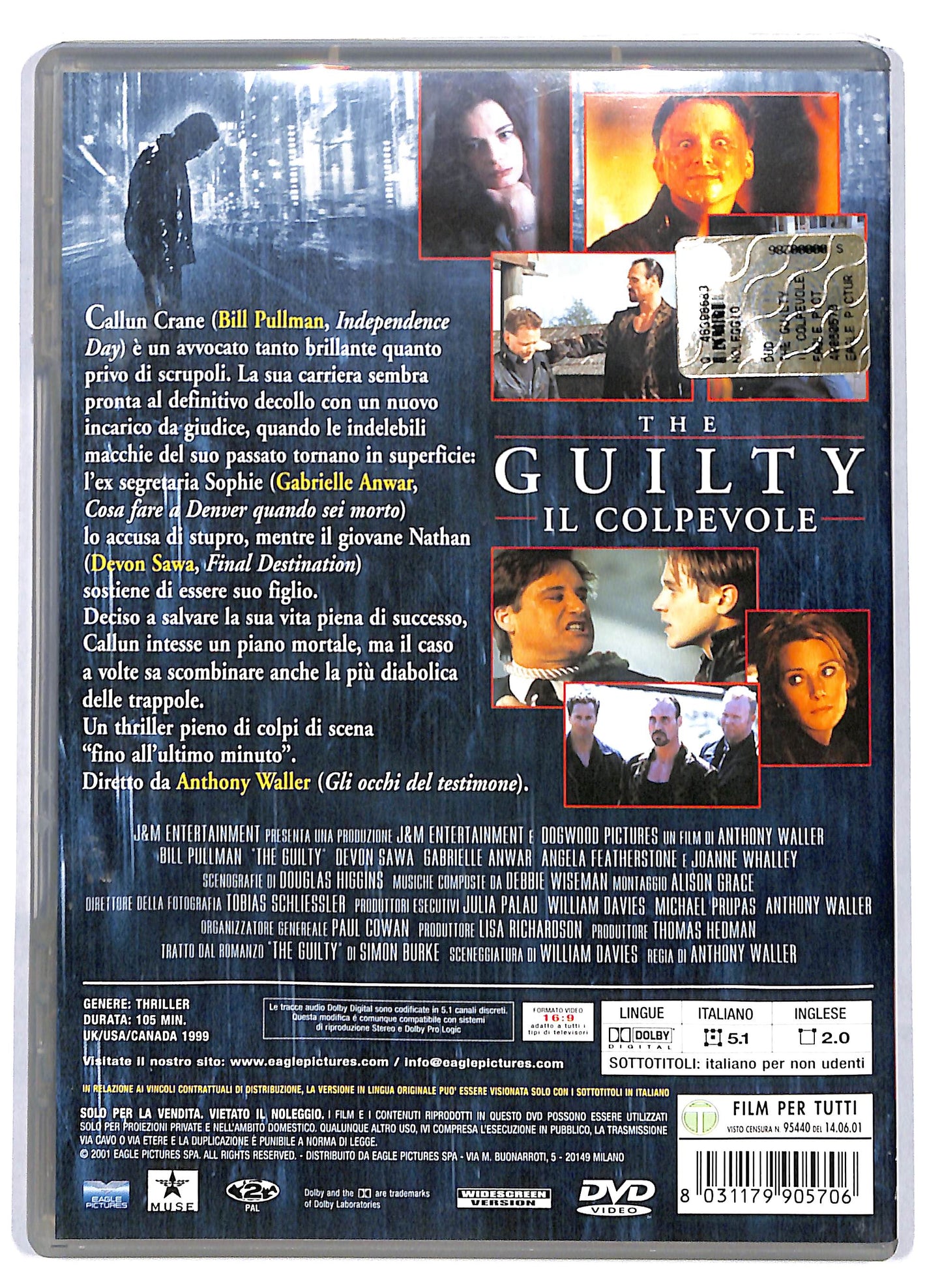 EBOND The Guilty Con Bill Pullman DVD D819032