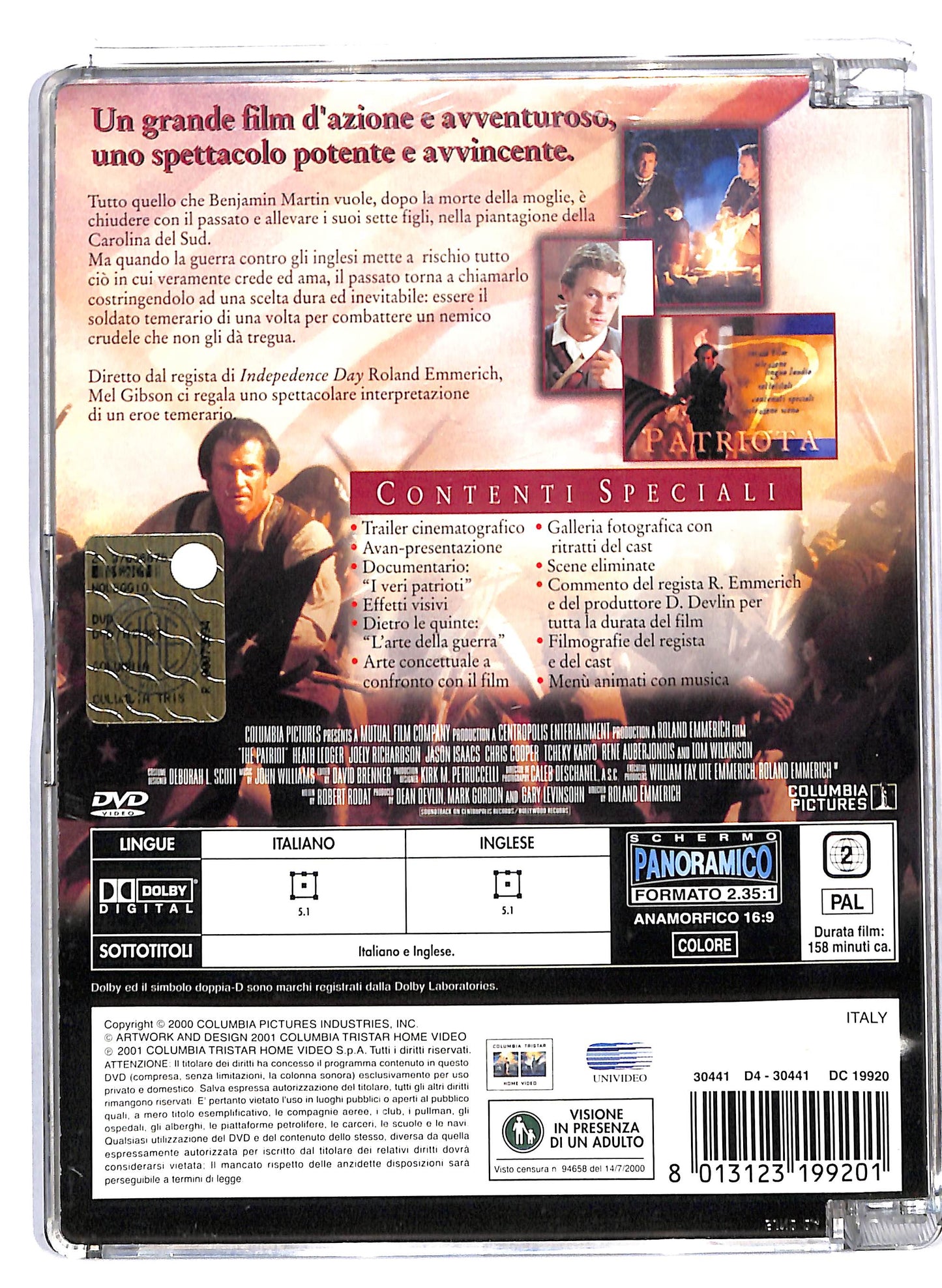 EBOND IL Patriota SJB DVD D819044