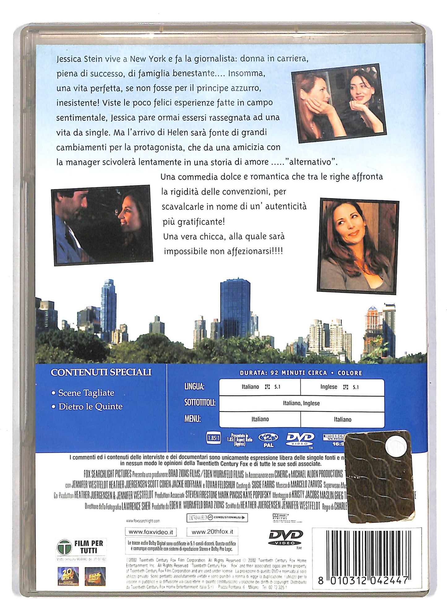 EBOND Kissing Jessica Stein DVD D819111