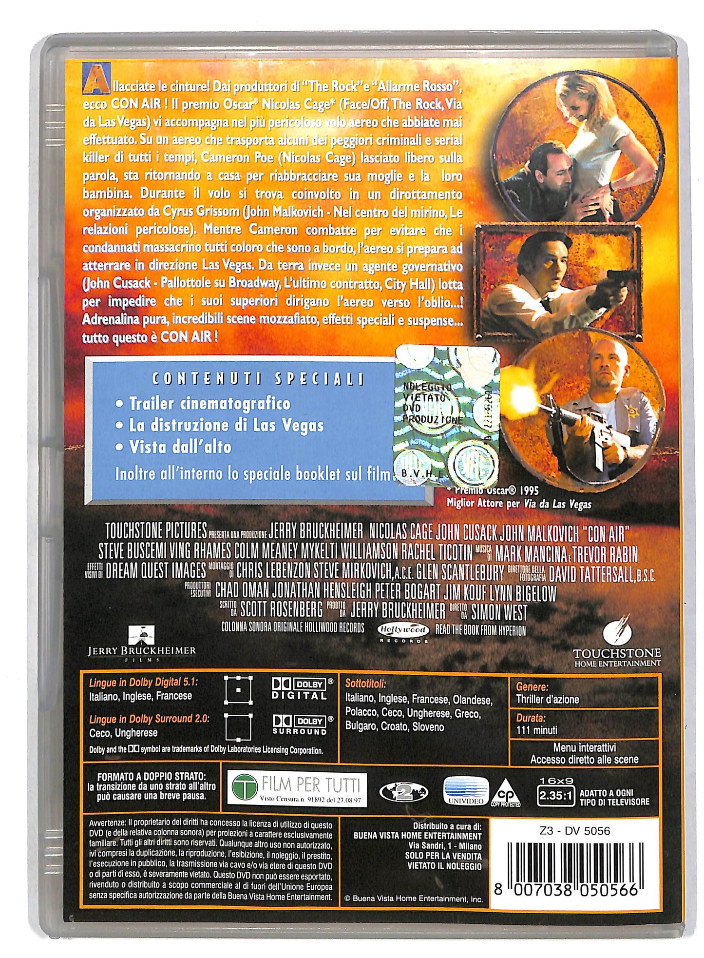 EBOND Con Air EDIZIONE SPECIALE DVD D819157