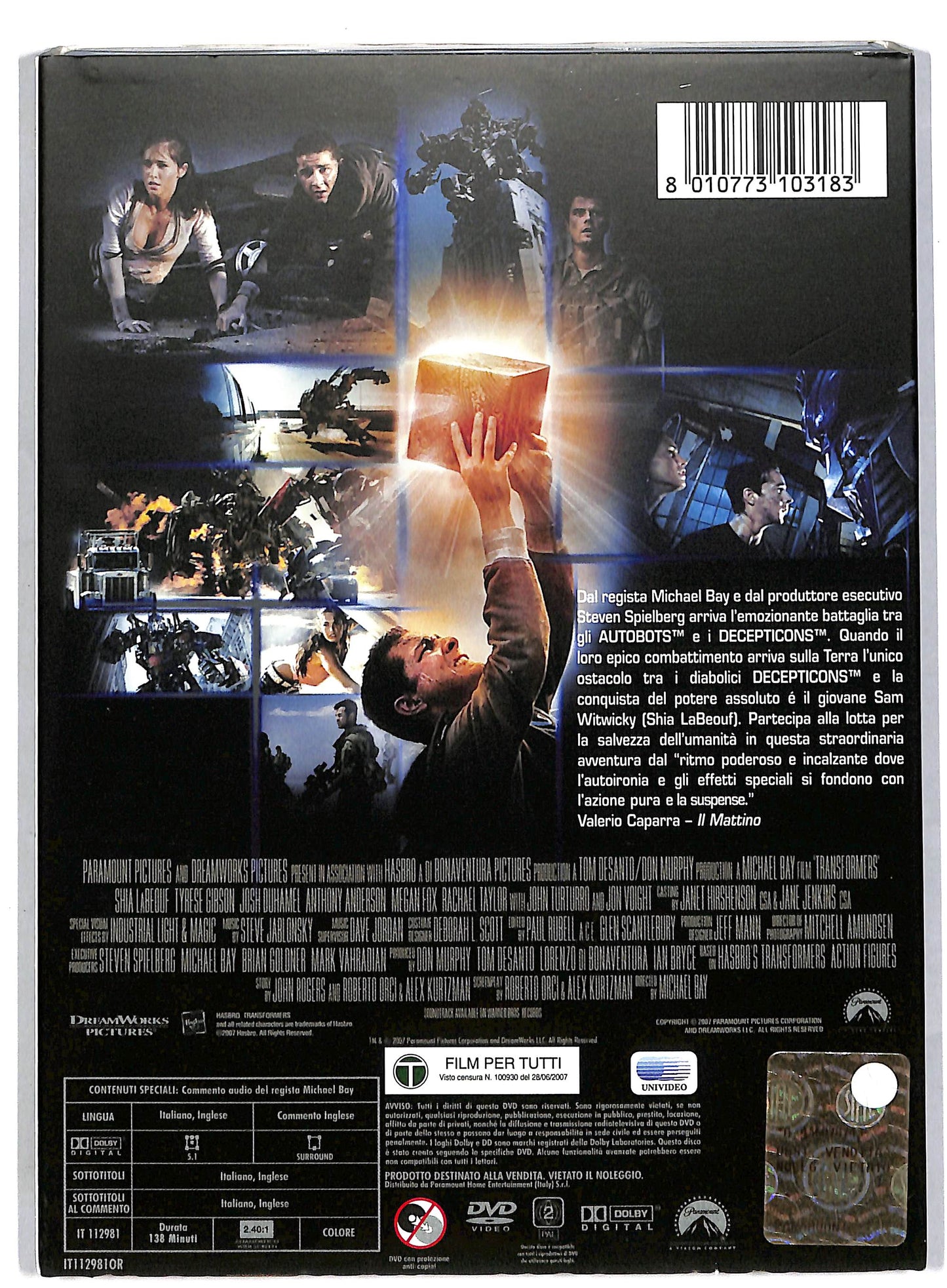 EBOND Transformers DVD D819203