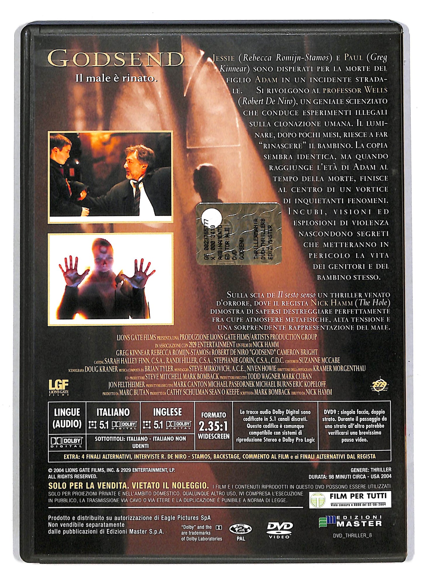 EBOND Godsend - Il male e rinato EDITORIALE DVD D819253