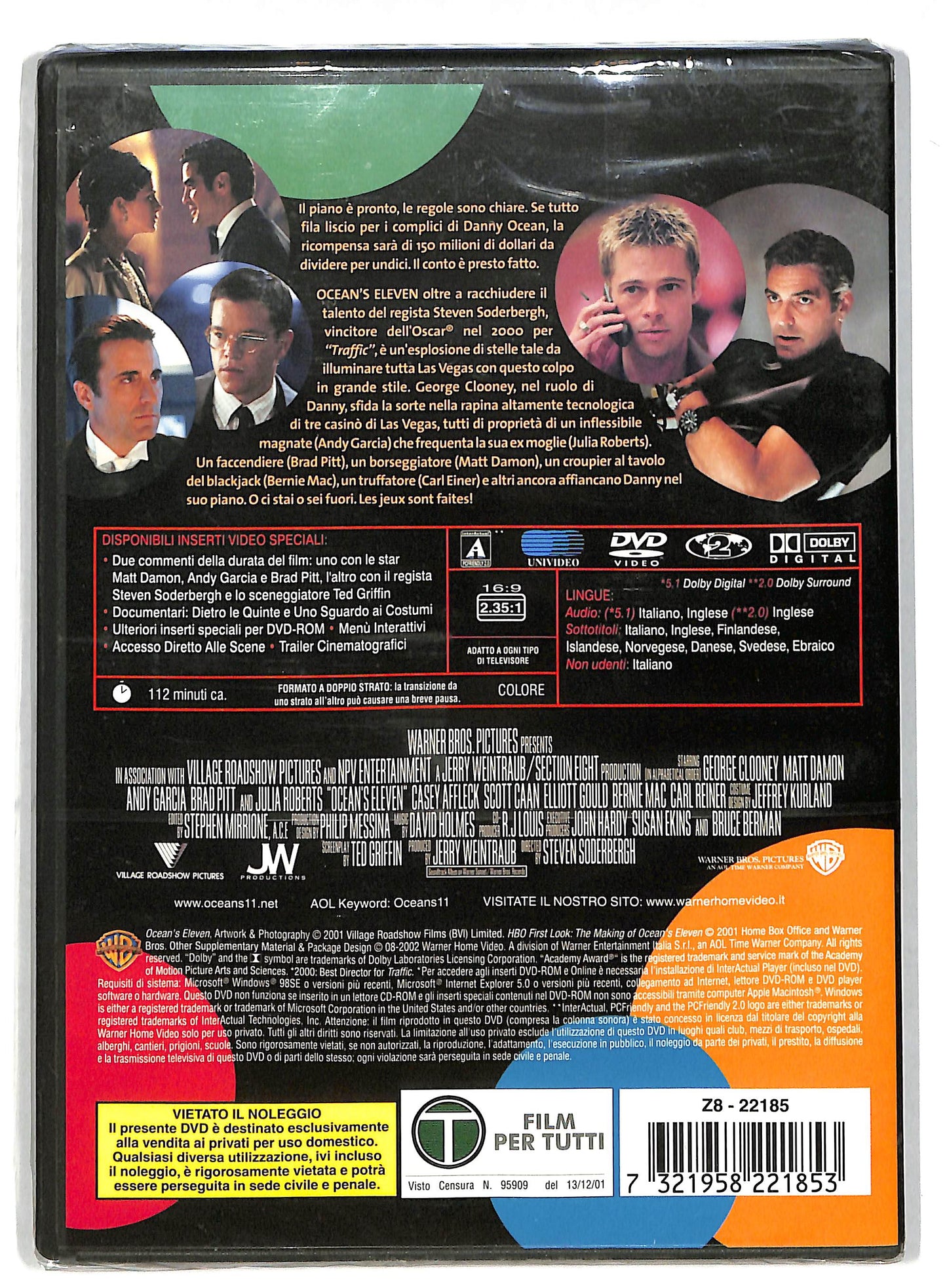 EBOND Ocean's Eleven - Fate il vostro gioco DVD D819315