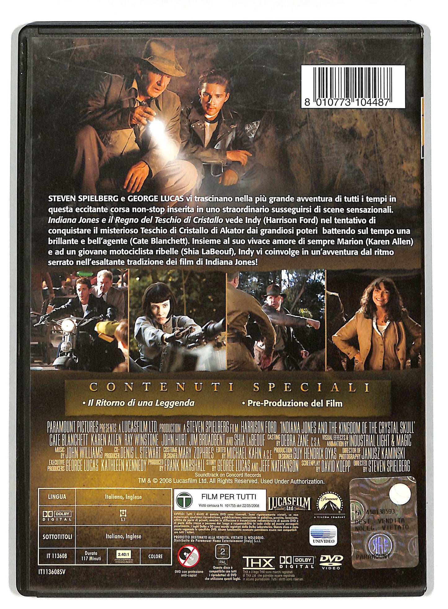 EBOND Indiana Jones E Il Regno Del Teschio Di Cristallo DVD D819317