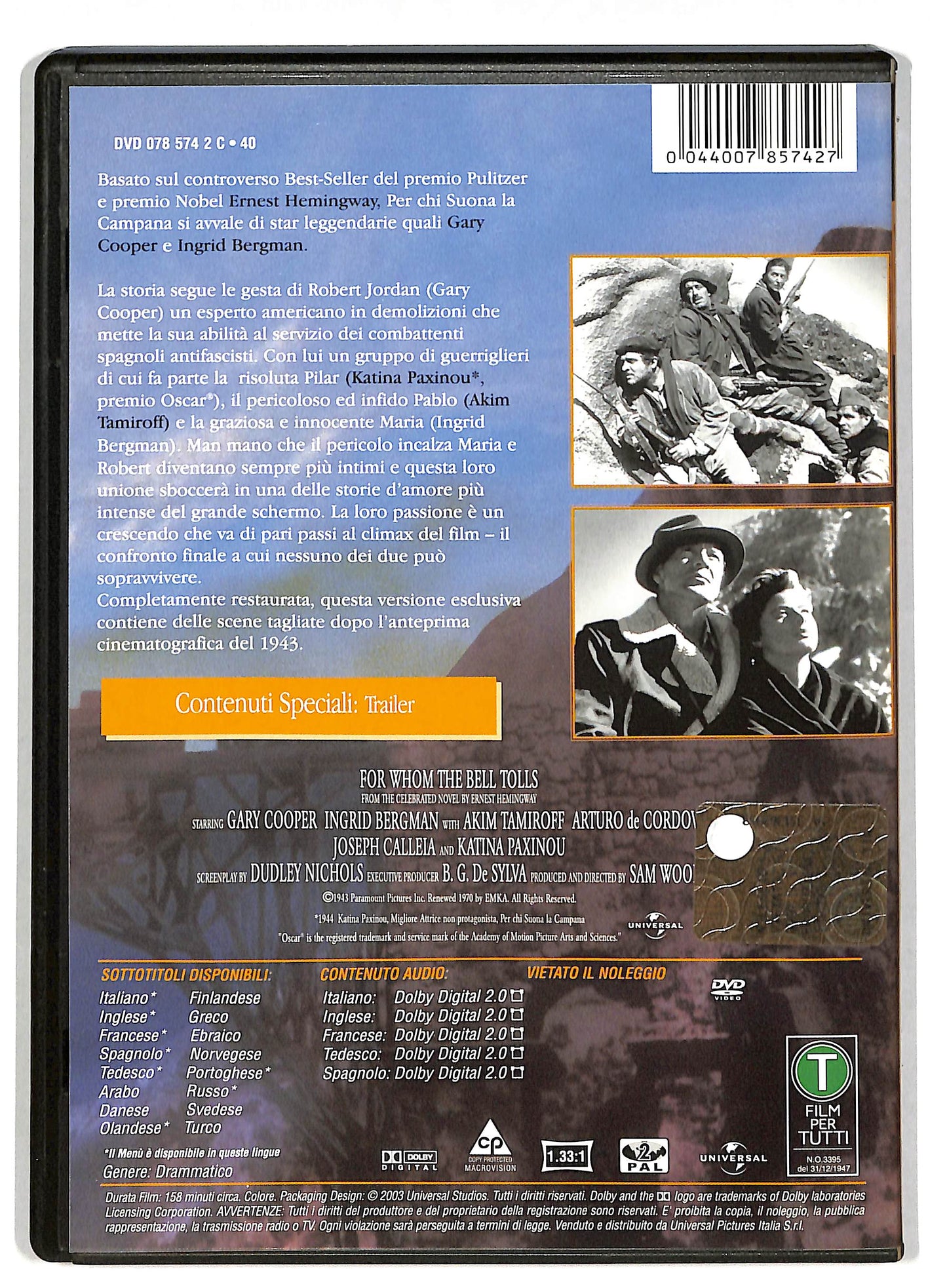EBOND Per Chi Suona La Campana DVD D819363