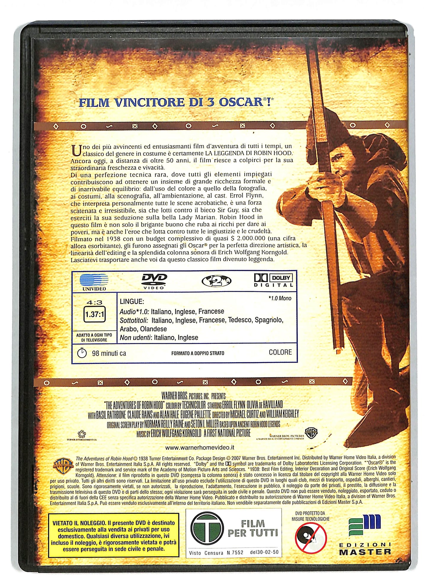 EBOND La leggenda di Robin Hood EDITORIALE DVD D819529