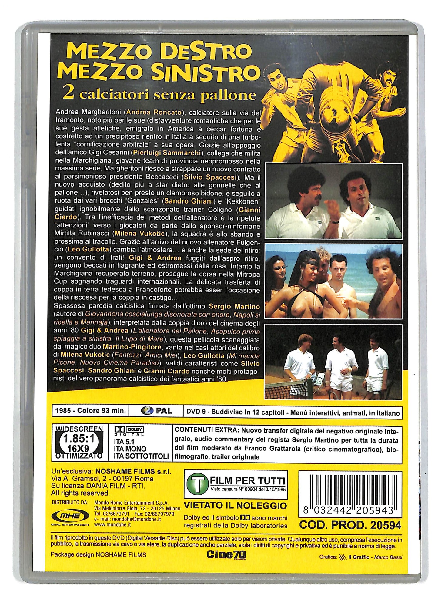 EBOND Mezzo destro mezzo sinistro - 2 calciatori senza pallone DVD D819551