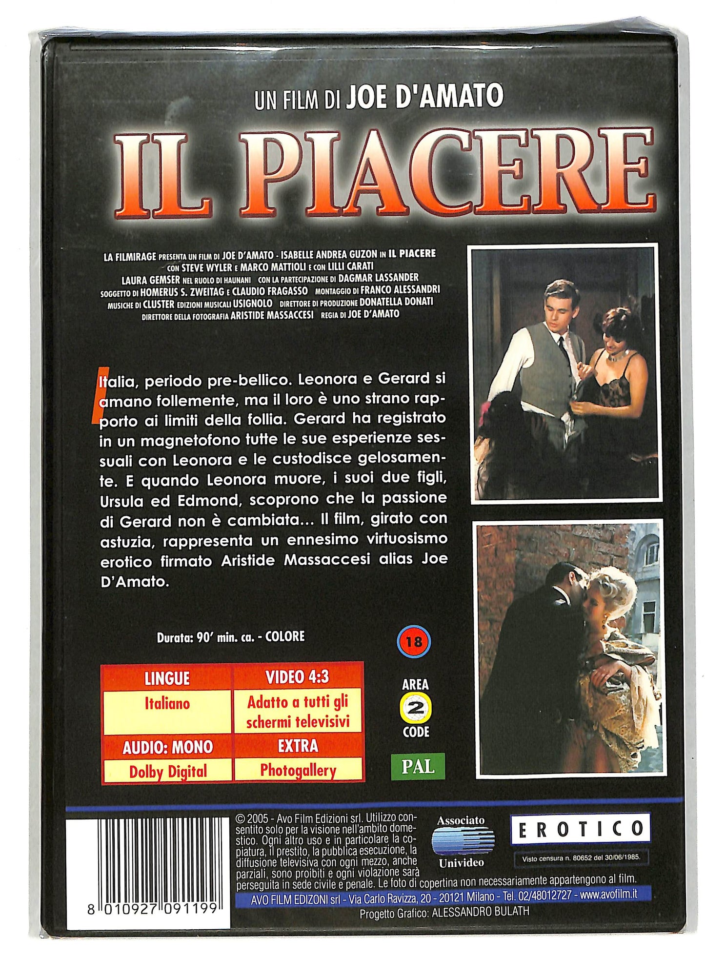EBOND Il piacere (film 1985) DVD D819802