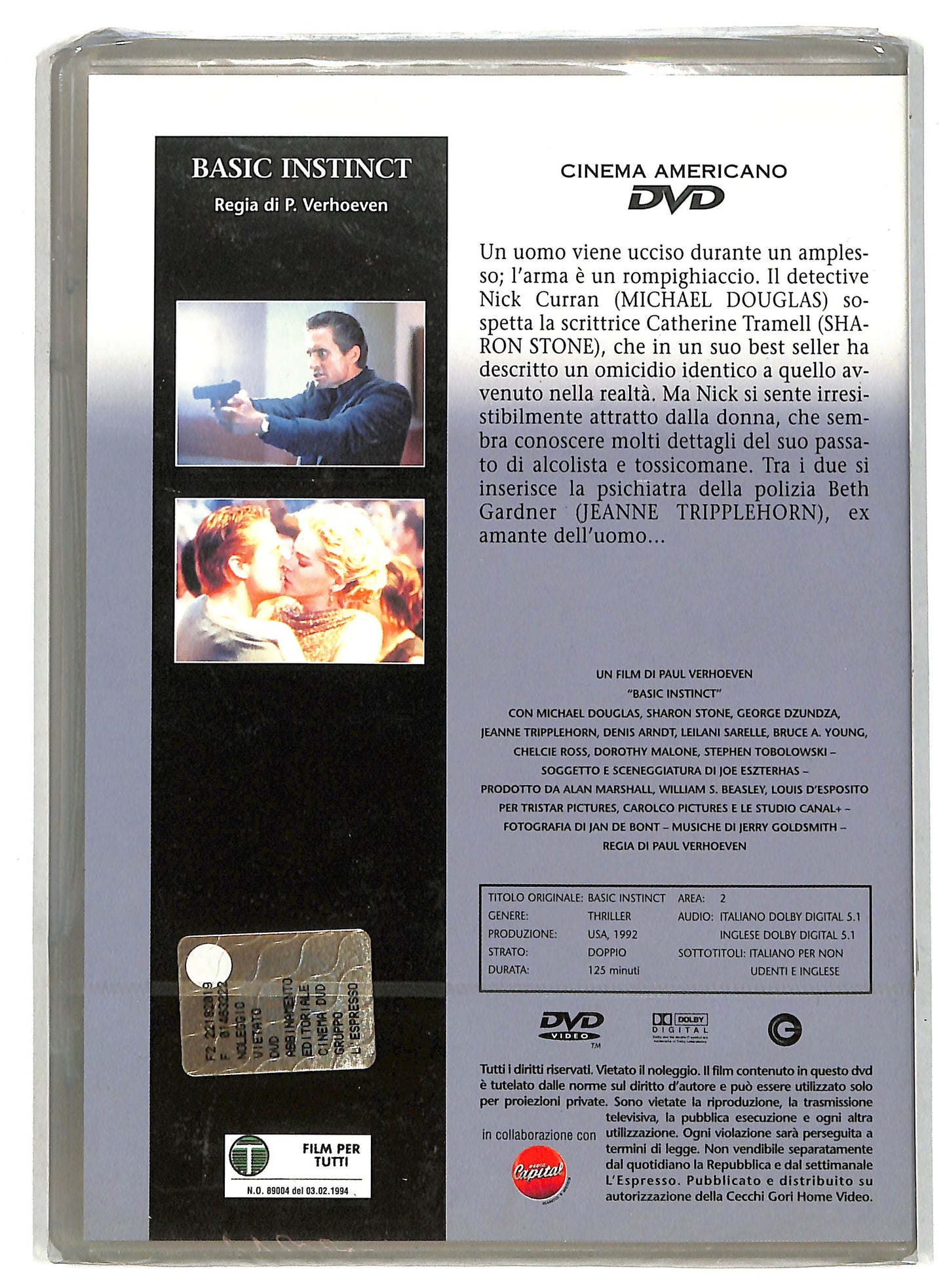 EBOND Basic Instinct EDITORIALE DVD D819830