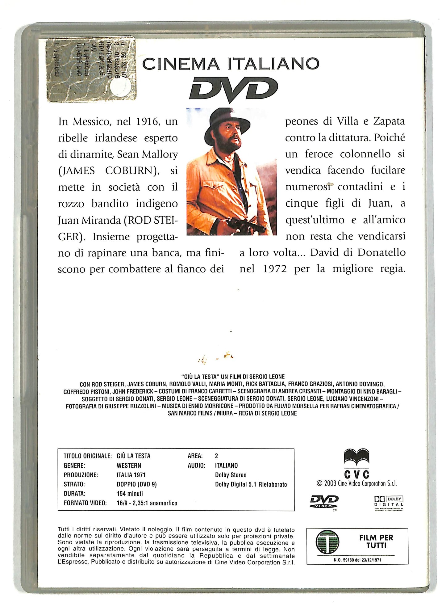 EBOND Giu la testa EDITORIALE DVD D819836