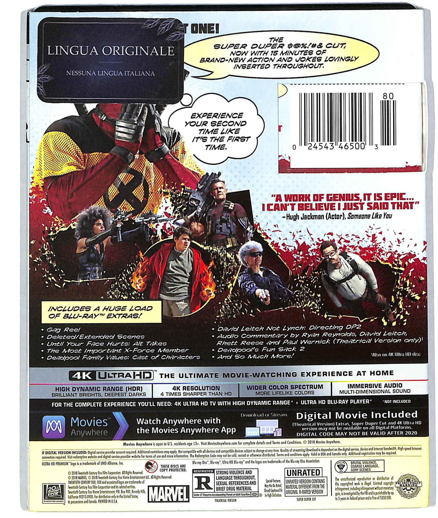 EBOND Deadpool 2 - 4K ULTRA HD BLURAY D819921