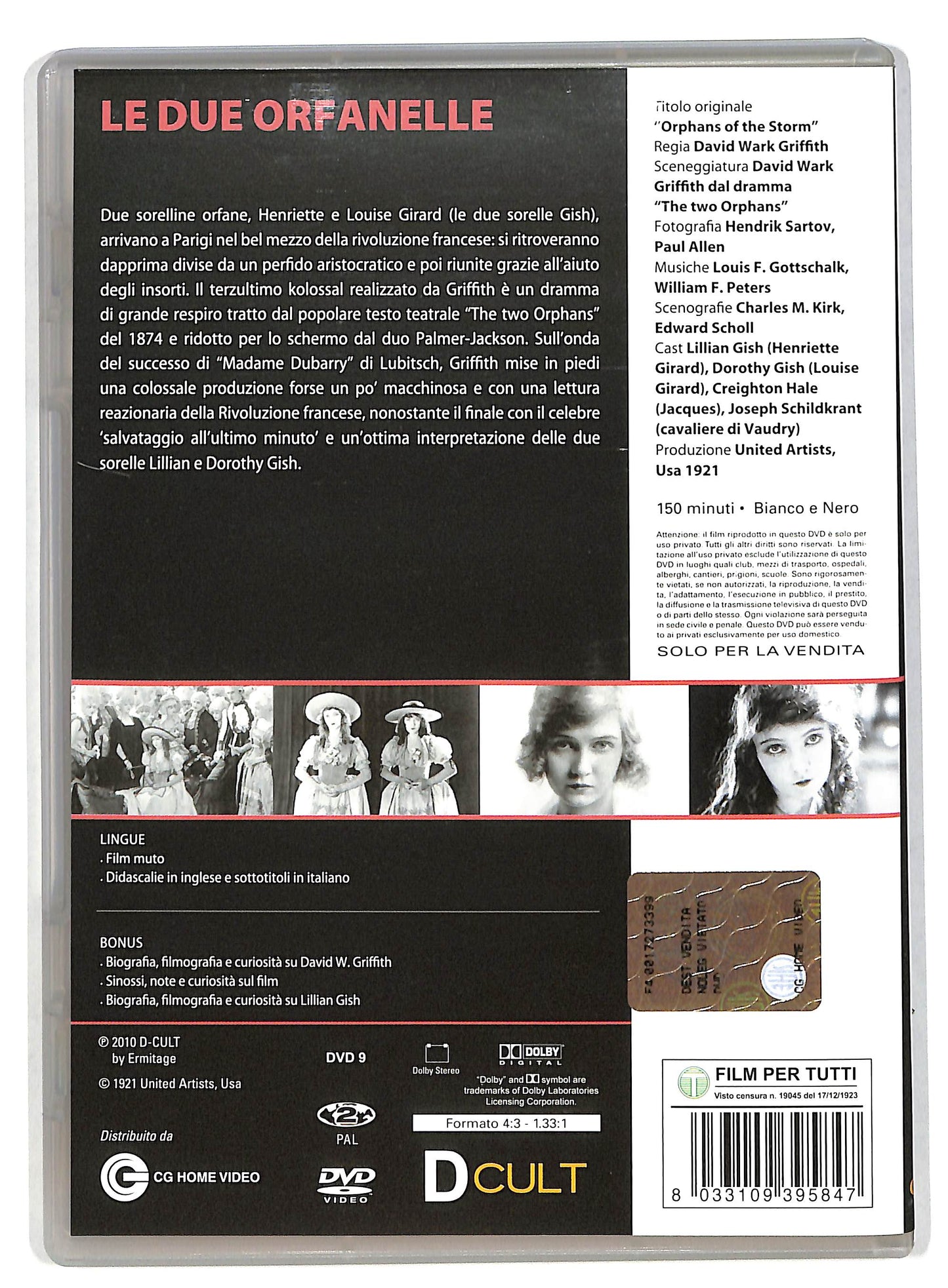EBOND Le due orfanelle DVD D820133