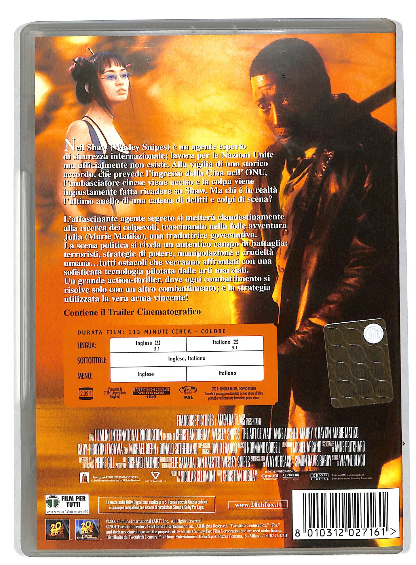 EBOND L'arte della guerra DVD D820227